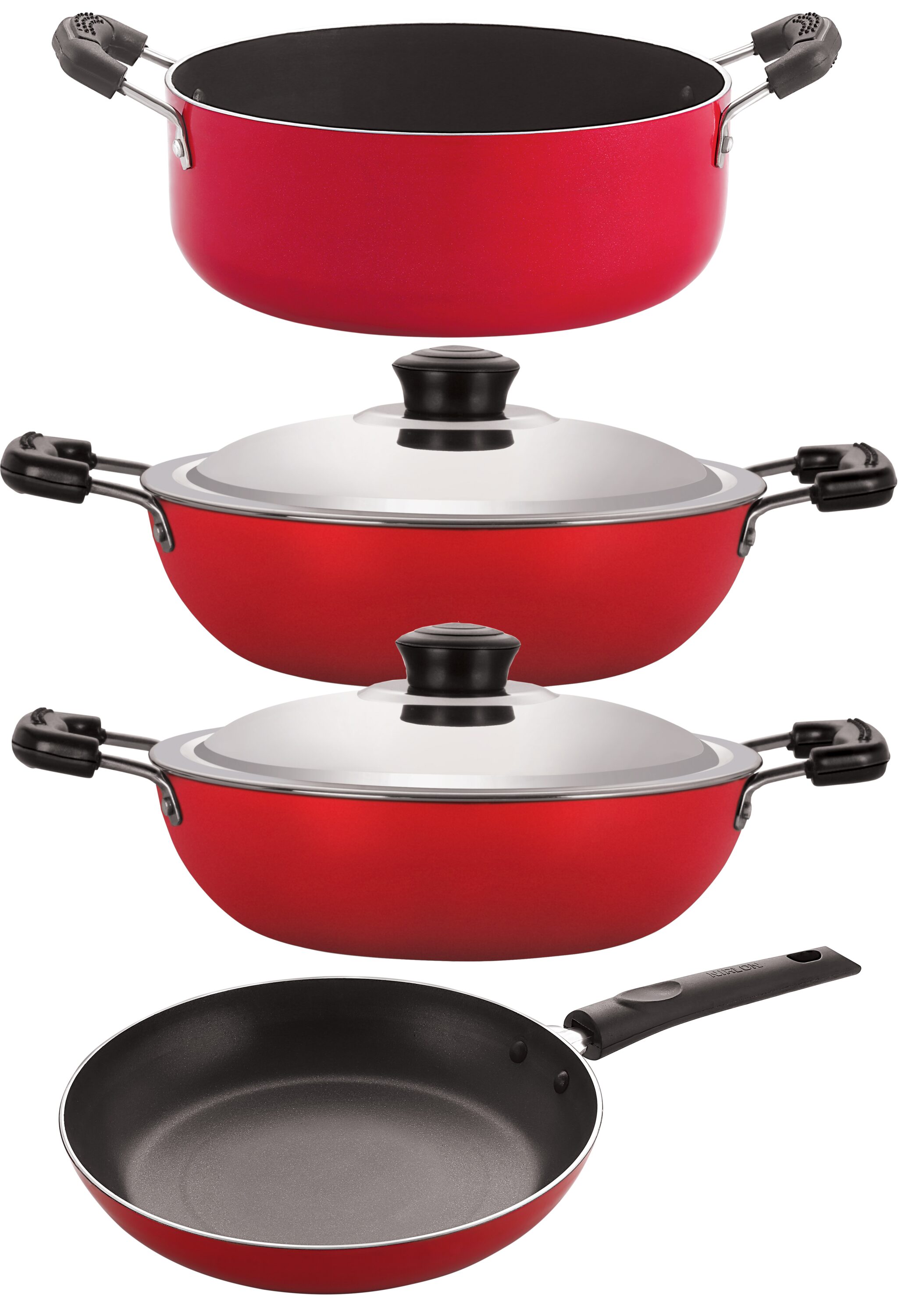 

Nirlon Non stick Kitchenware Kitchen Cooking Utencil GiftSet of 4Pcs