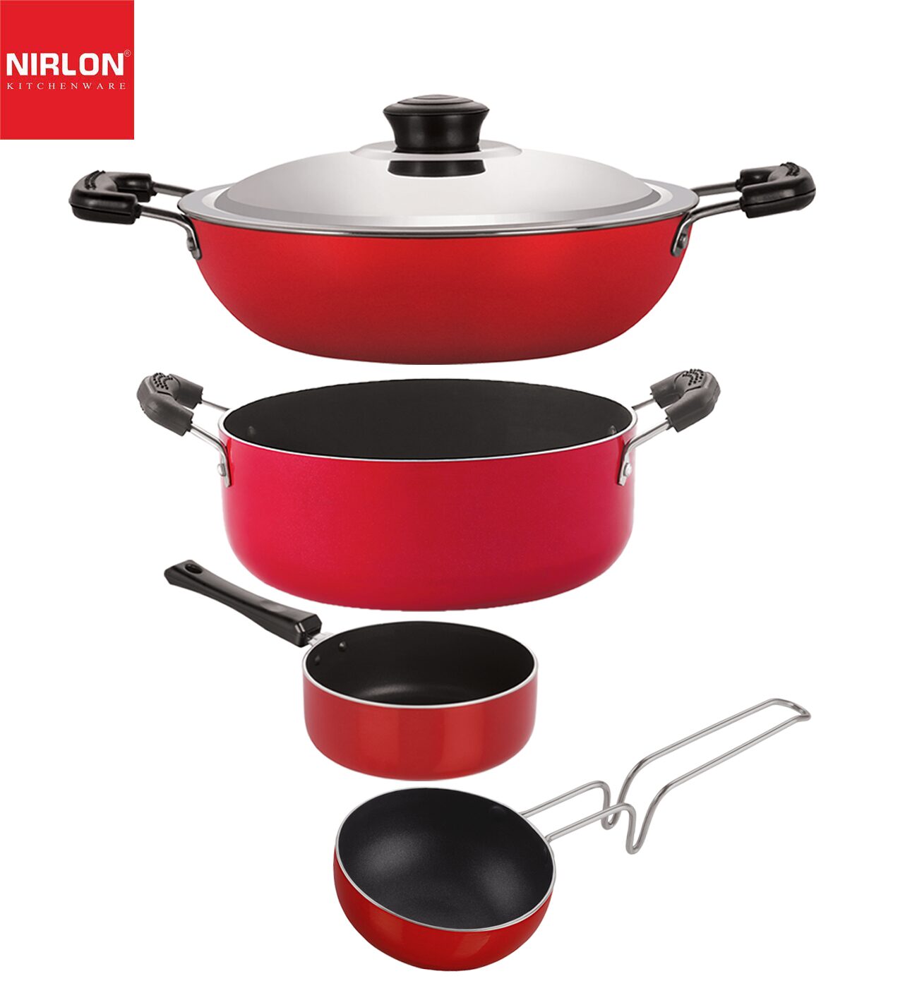 

Nirlon Non Stick Kitchenware Cooking Utencil Combo Set of 4-Piece