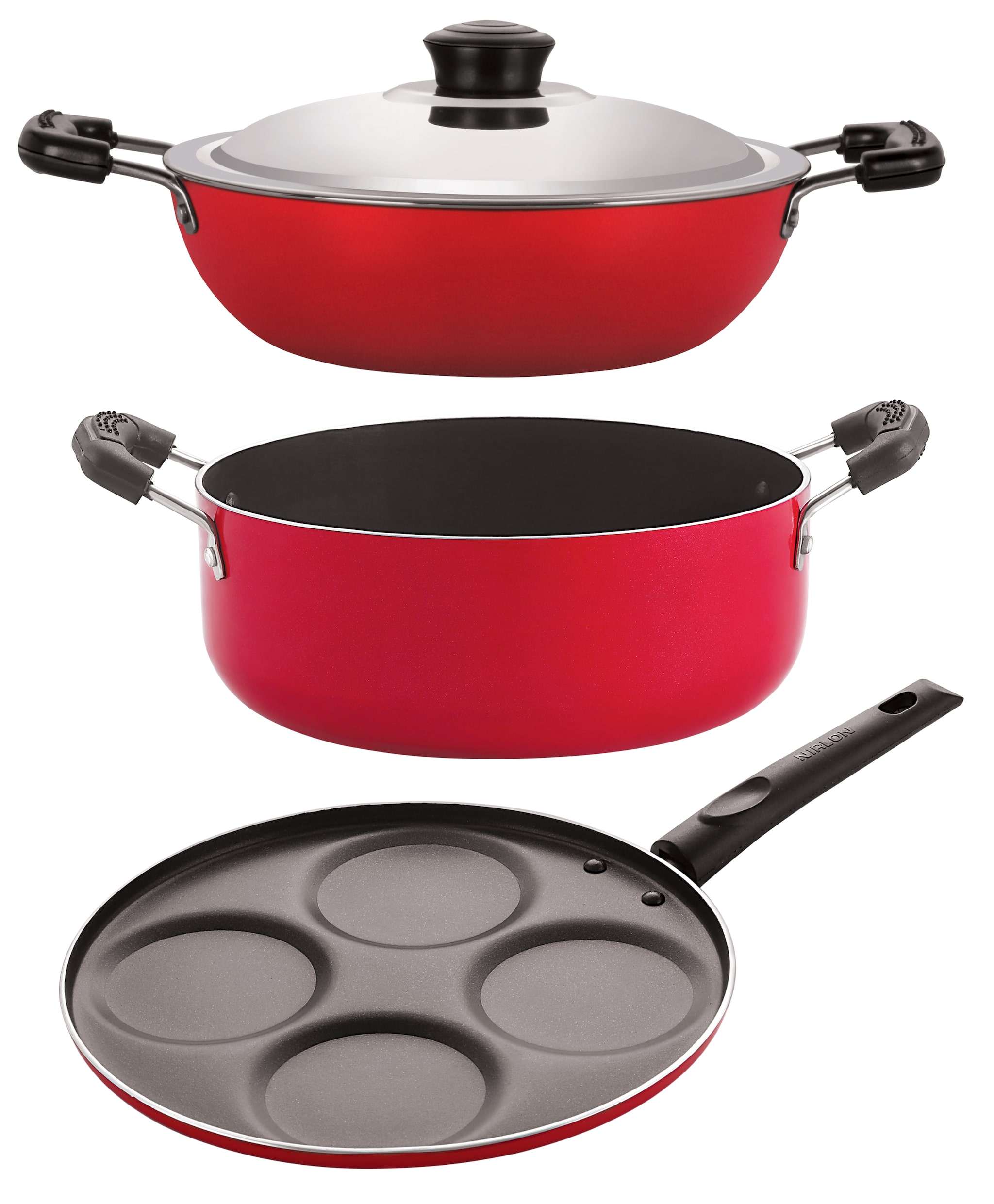 

Nirlon Non stick Kitchenware Kitchen Cooking Utencil GiftSet of 3-Pices