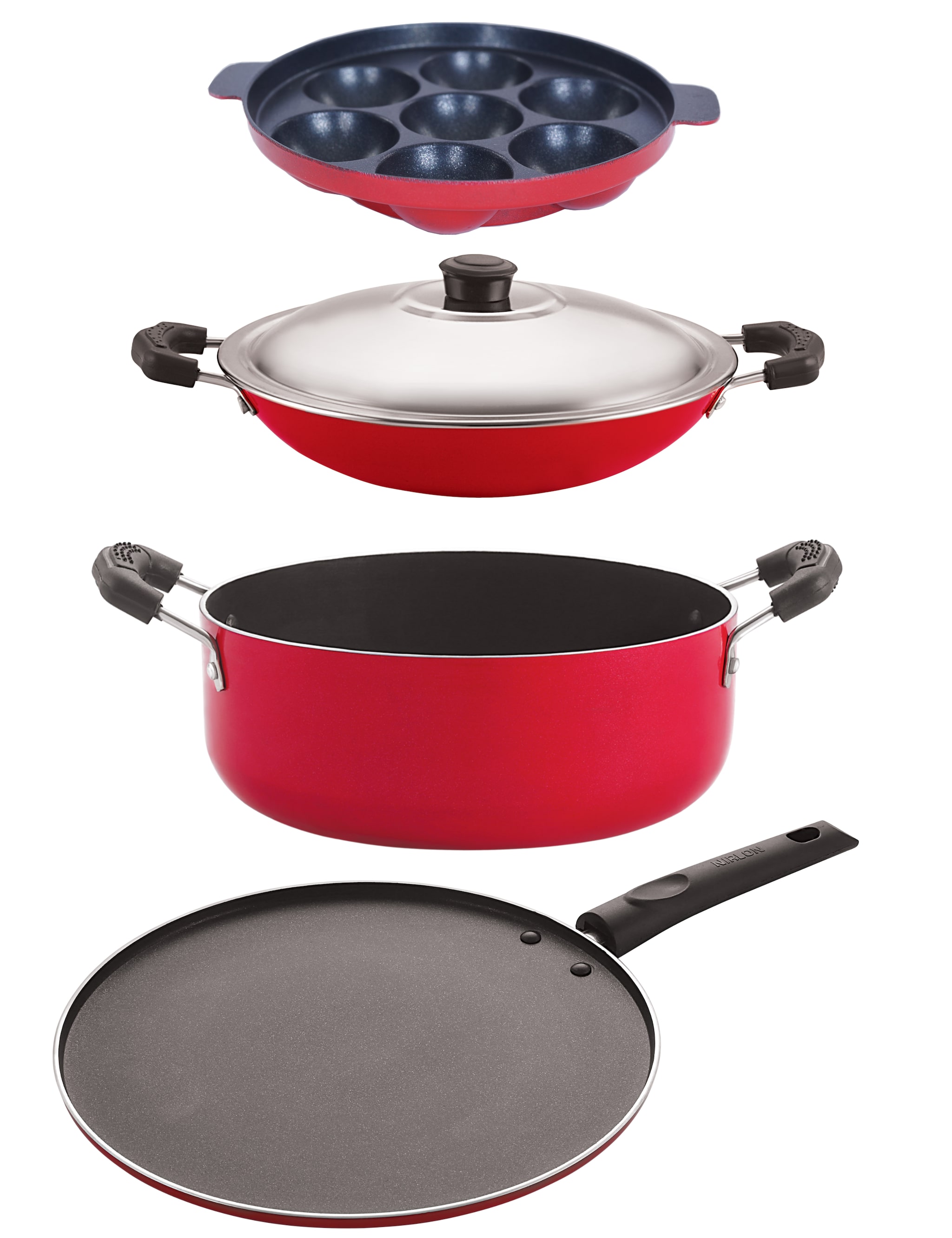

Nirlon Non-Stick Kitchenware Cooking Utencil Combo Set