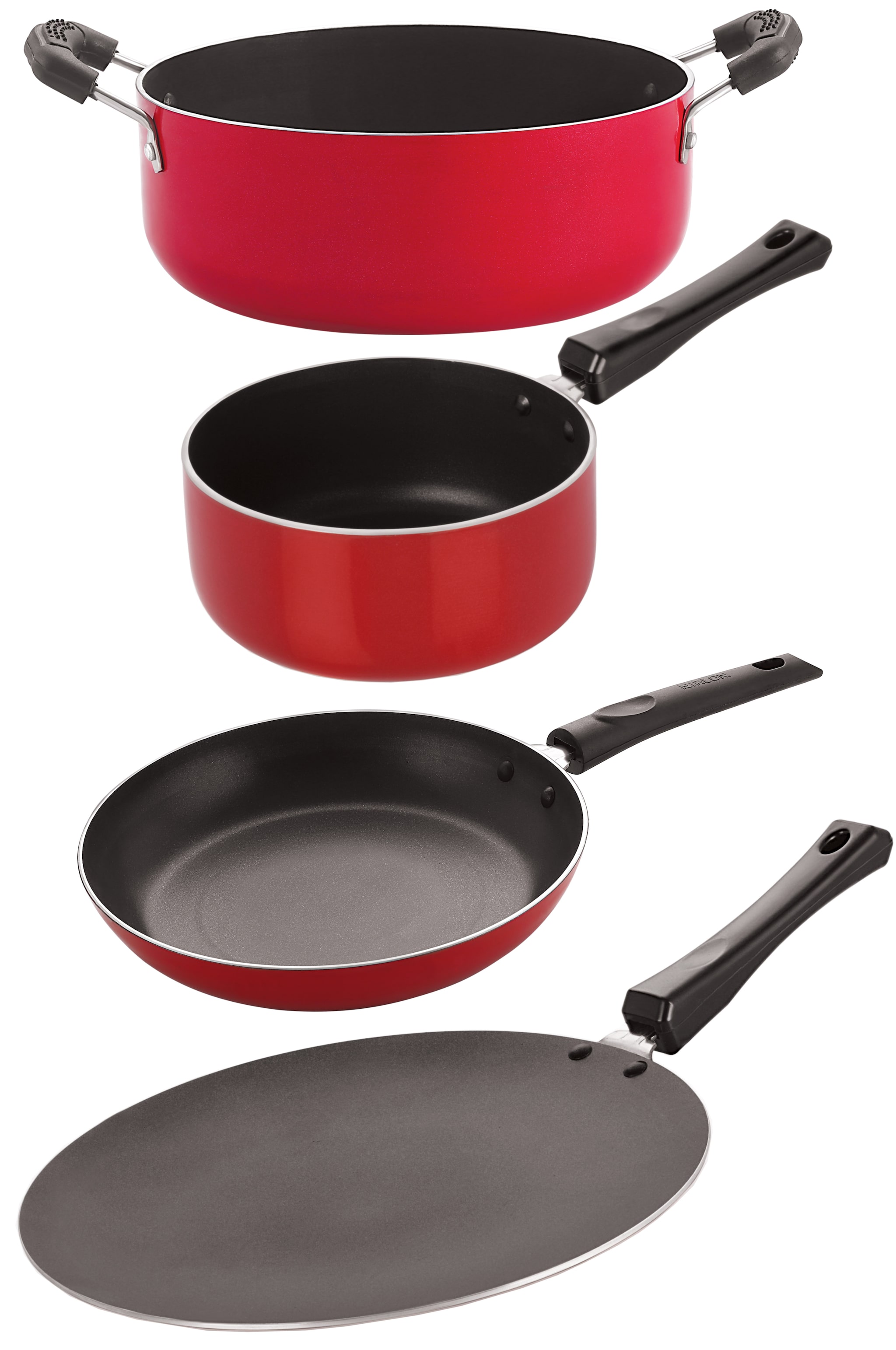 

Nirlon Non stick Cookware Pots and Pans Set
