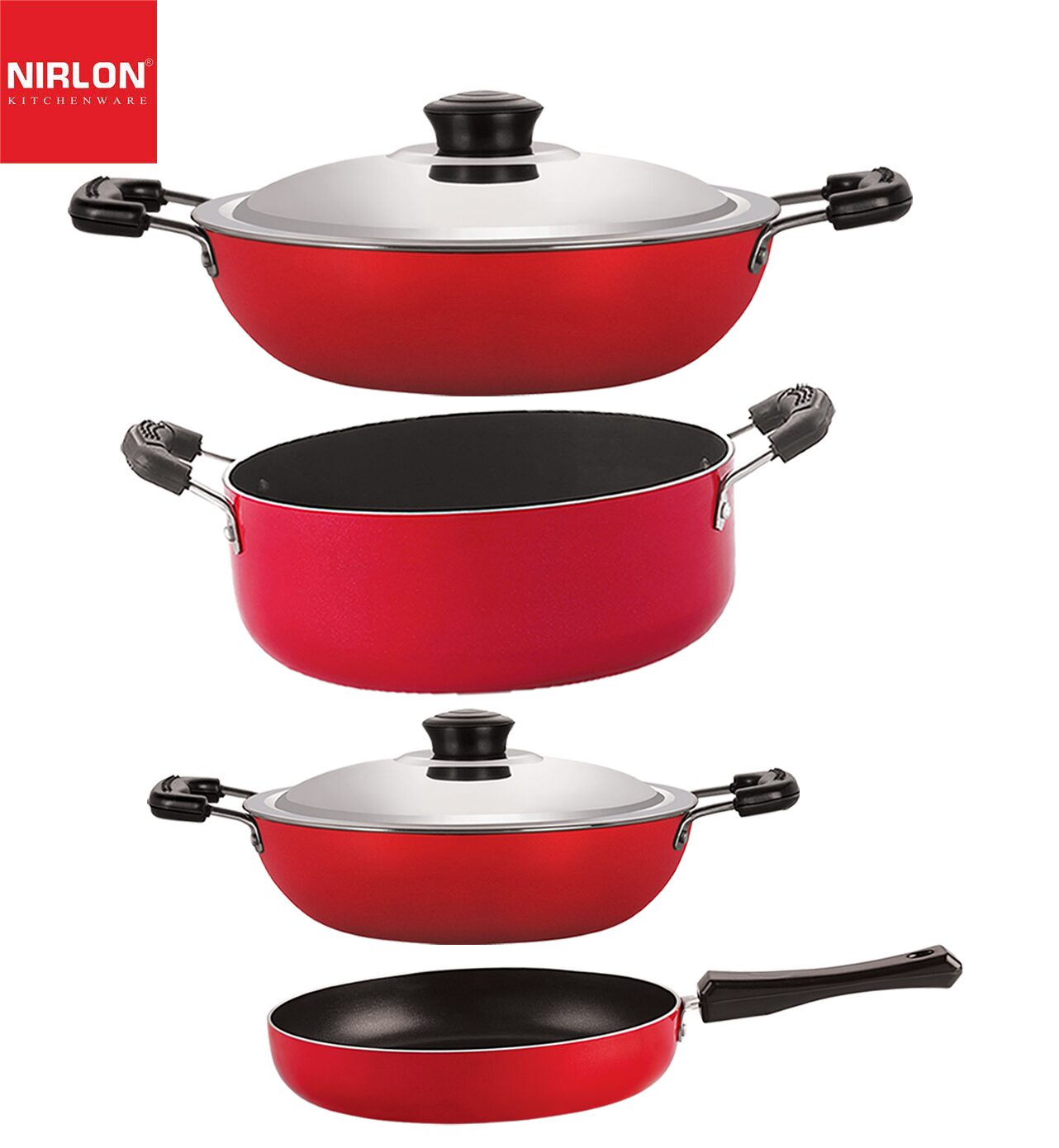 

Nirlon Non stick Kitchenware Kitchen Cooking Utencil GiftSet of 4 pcs