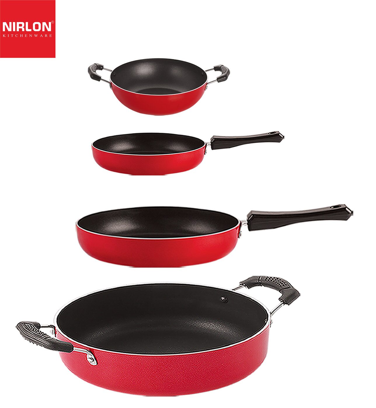 

Nirlon Non-Stick Aluminium Cookware Gift Set of 4 pcs