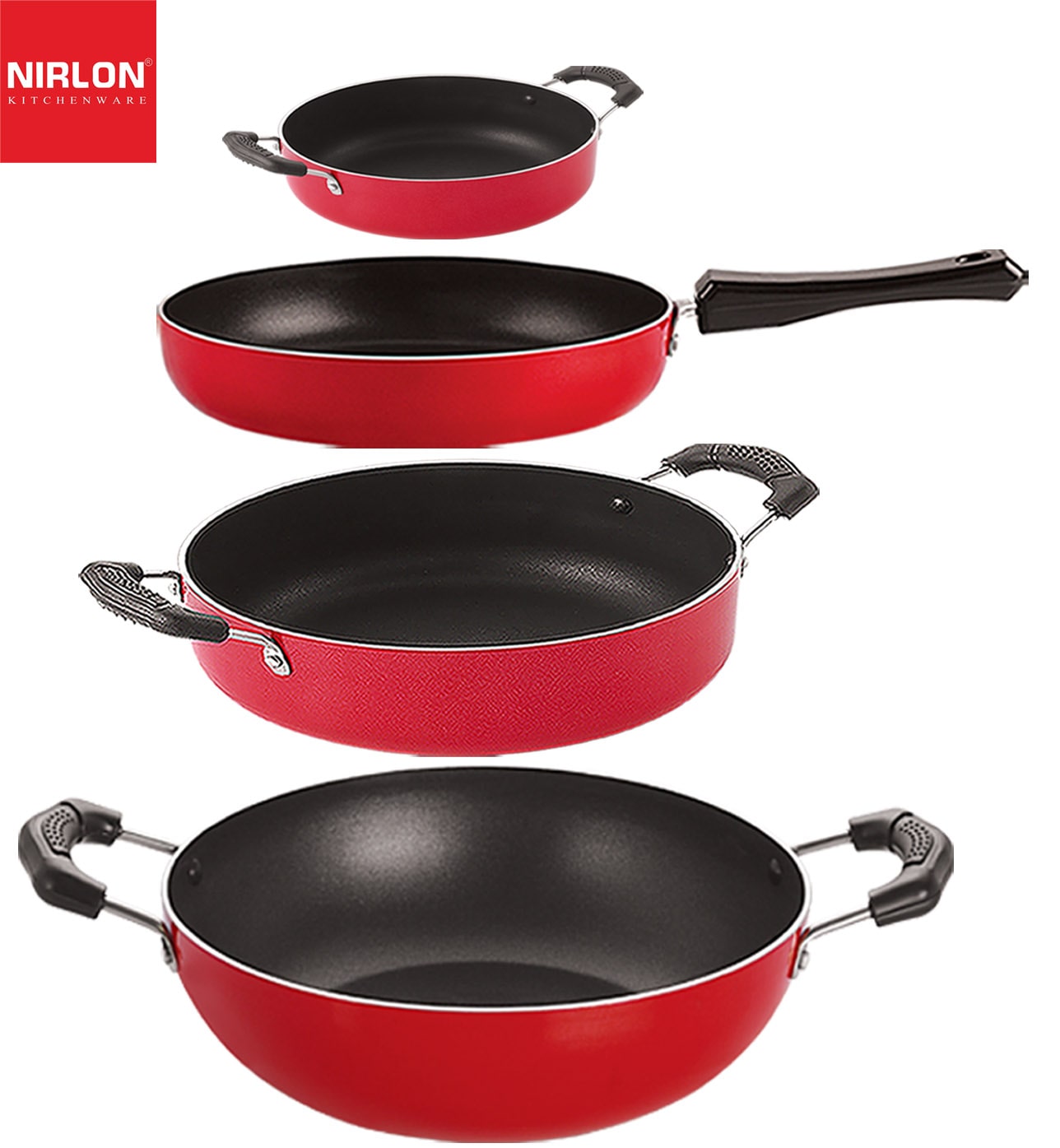 

Nirlon Non-Stick Aluminium Cookware Gift Set of 4 pcs