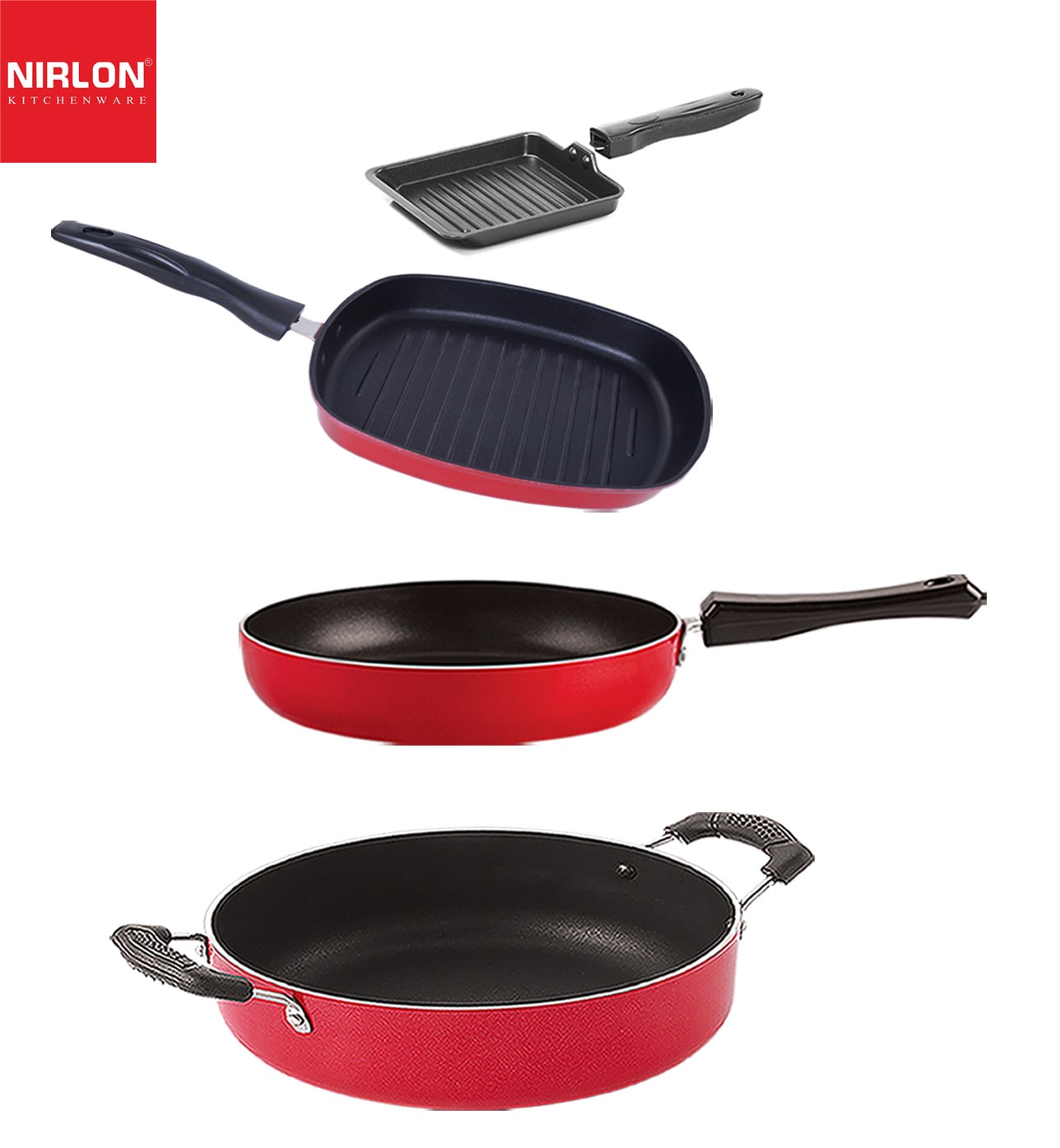 

Nirlon Non Stick Kitchenware Cooking Utencil Combo Gift Set of 4 pcs