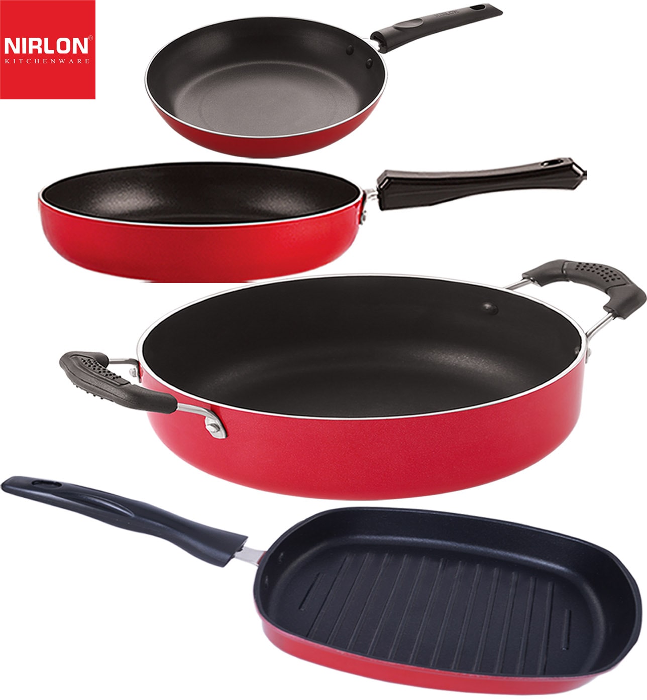 

Nirlon Non-Stick Aluminium Cookware Gift Set of 4 pcs