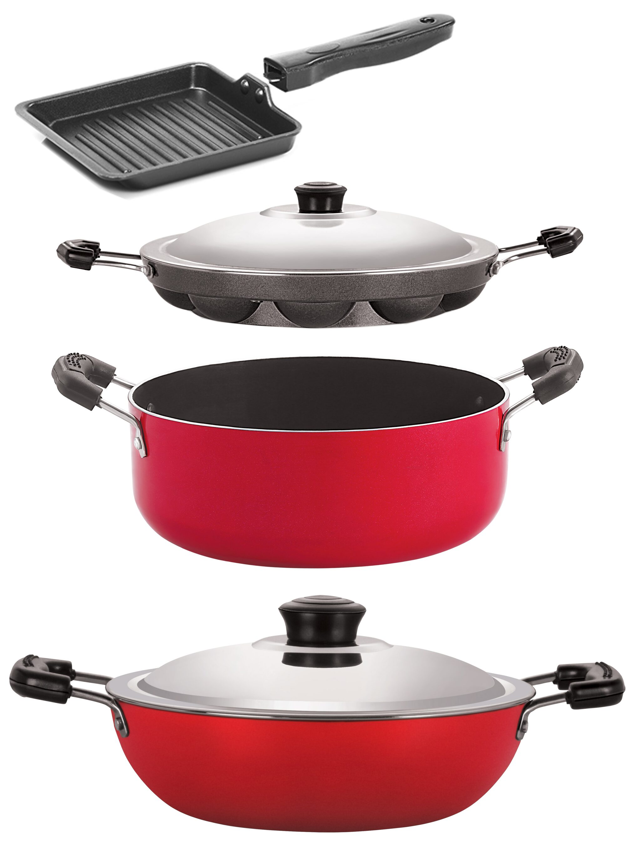 

Nirlon Non Stick Kitchenware Cooking Utencil Combo Gift Set 4 pcs