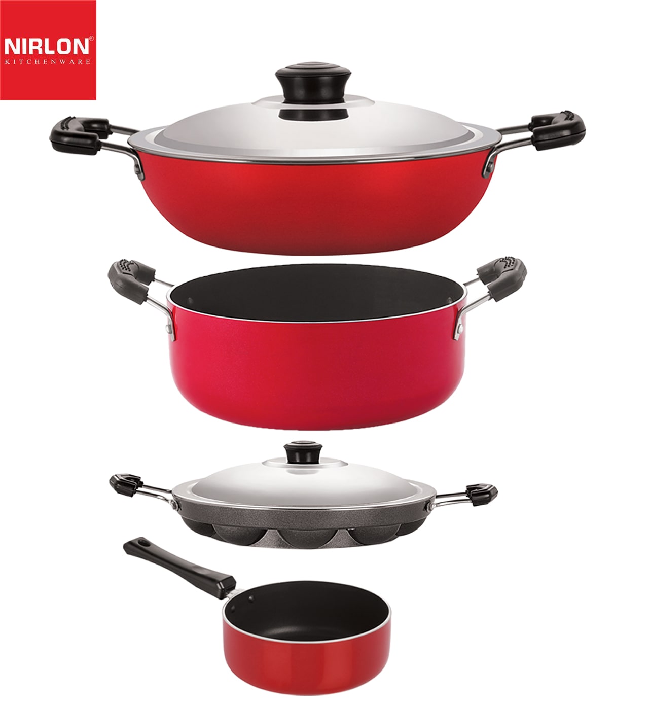 

Nirlon Non stick Kitchenware Cooking Utencil Gift Set of 4-Piece