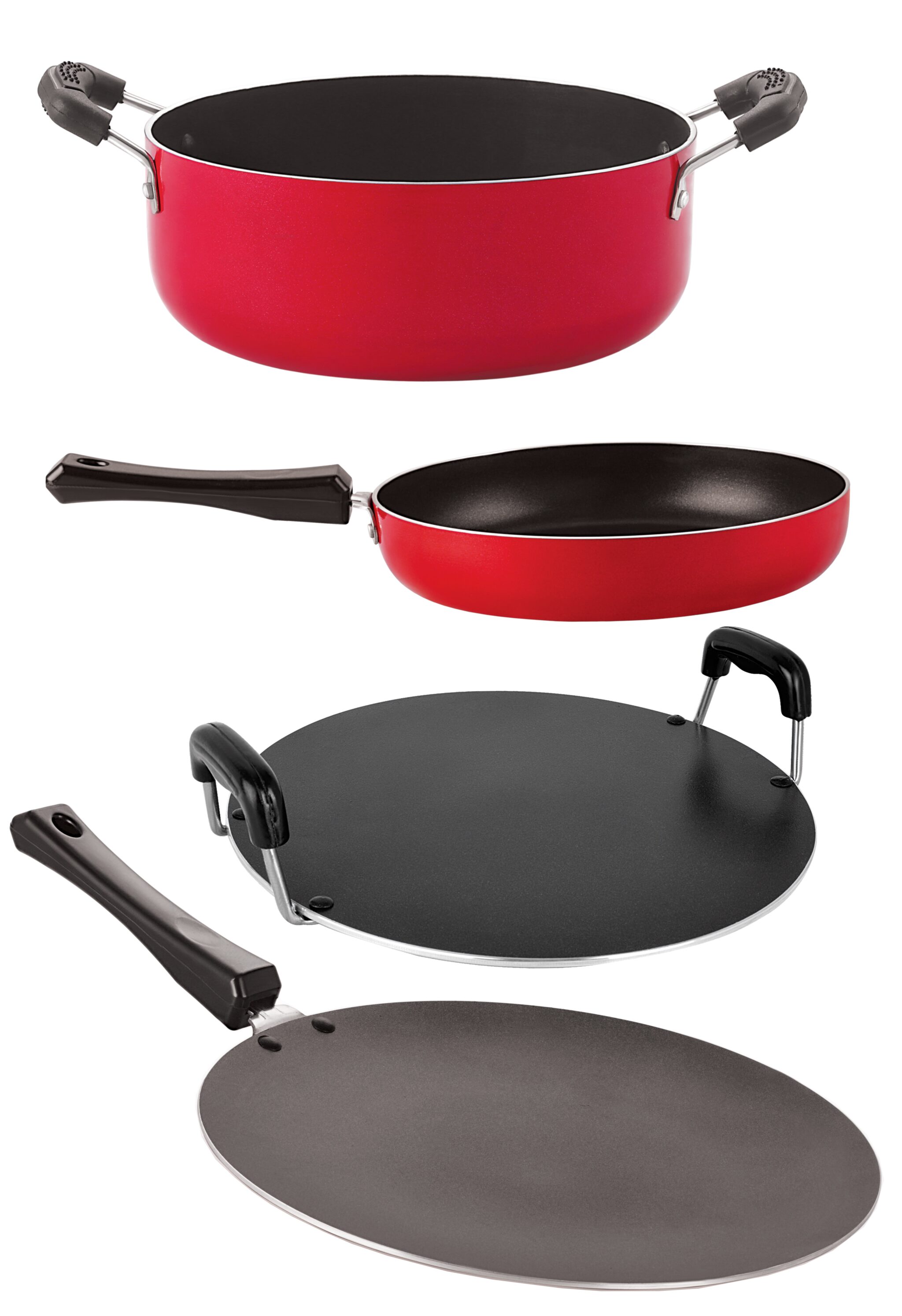 

Nirlon Non stick Aluminium Cookware Gift Set 4 pcs