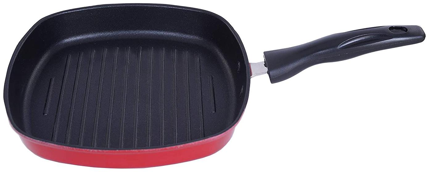 

Nirlon Nonstick Aluminium Square Grill Pan 22cm (Set of 1)