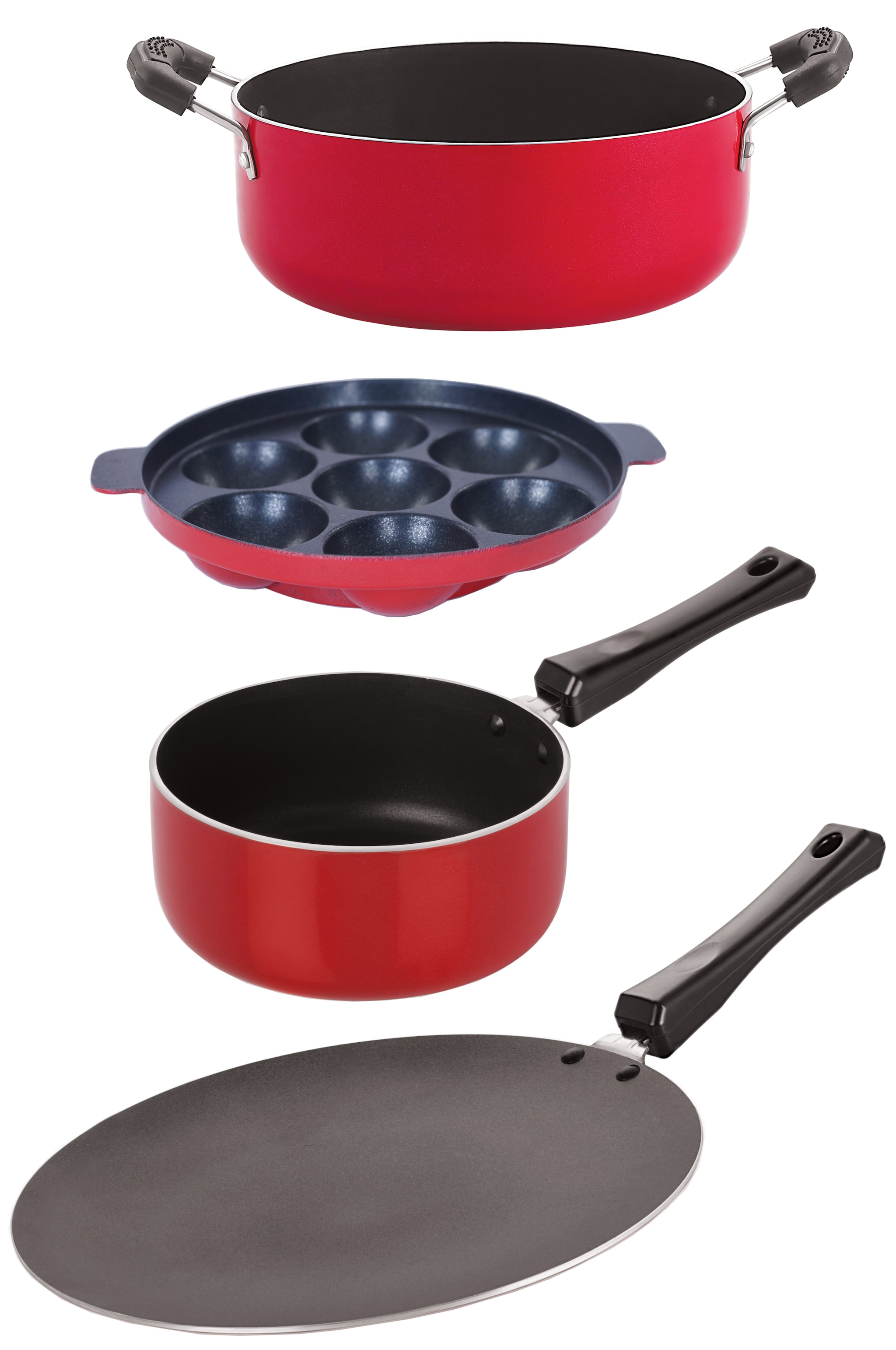 

Nirlon Three Layer Non-Stick Coated Chemical Free Healthy Kitchenware Utensil Gift Set