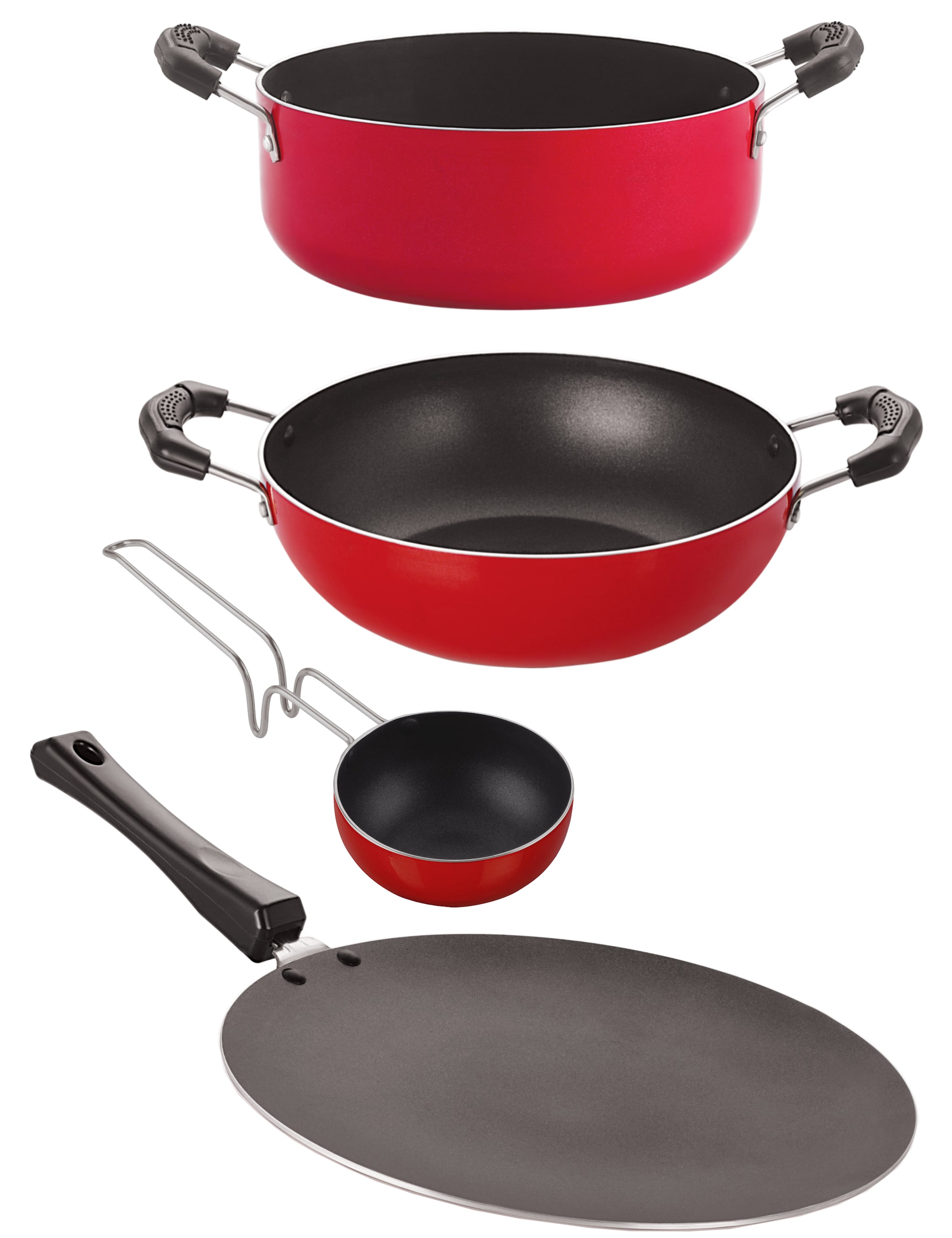 

Nirlon Three Layer Non-Stick Coated Chemical Free Healthy Kitchenware Utensil Gift Item Set
