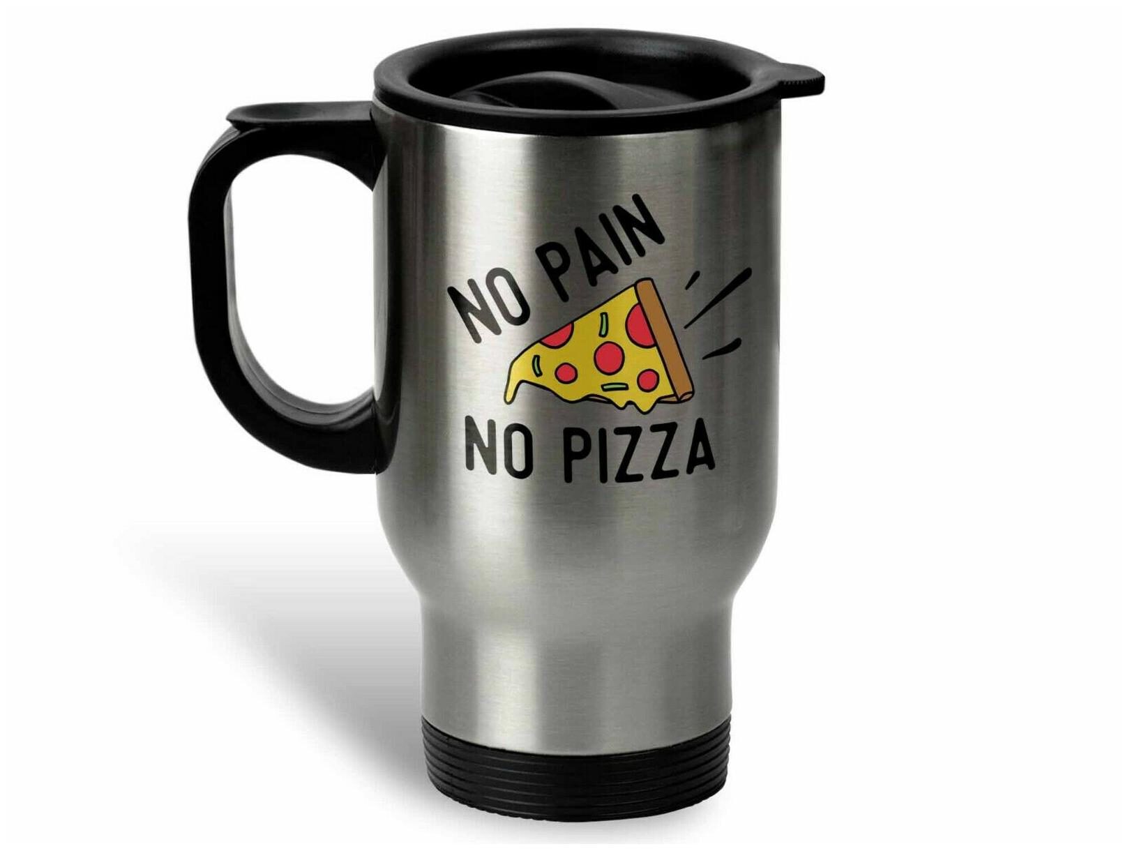 

No Pain No Pizza Coffee Mug Cute Pizza Cup Gift Fitness Coffee Gift Gym Gift
