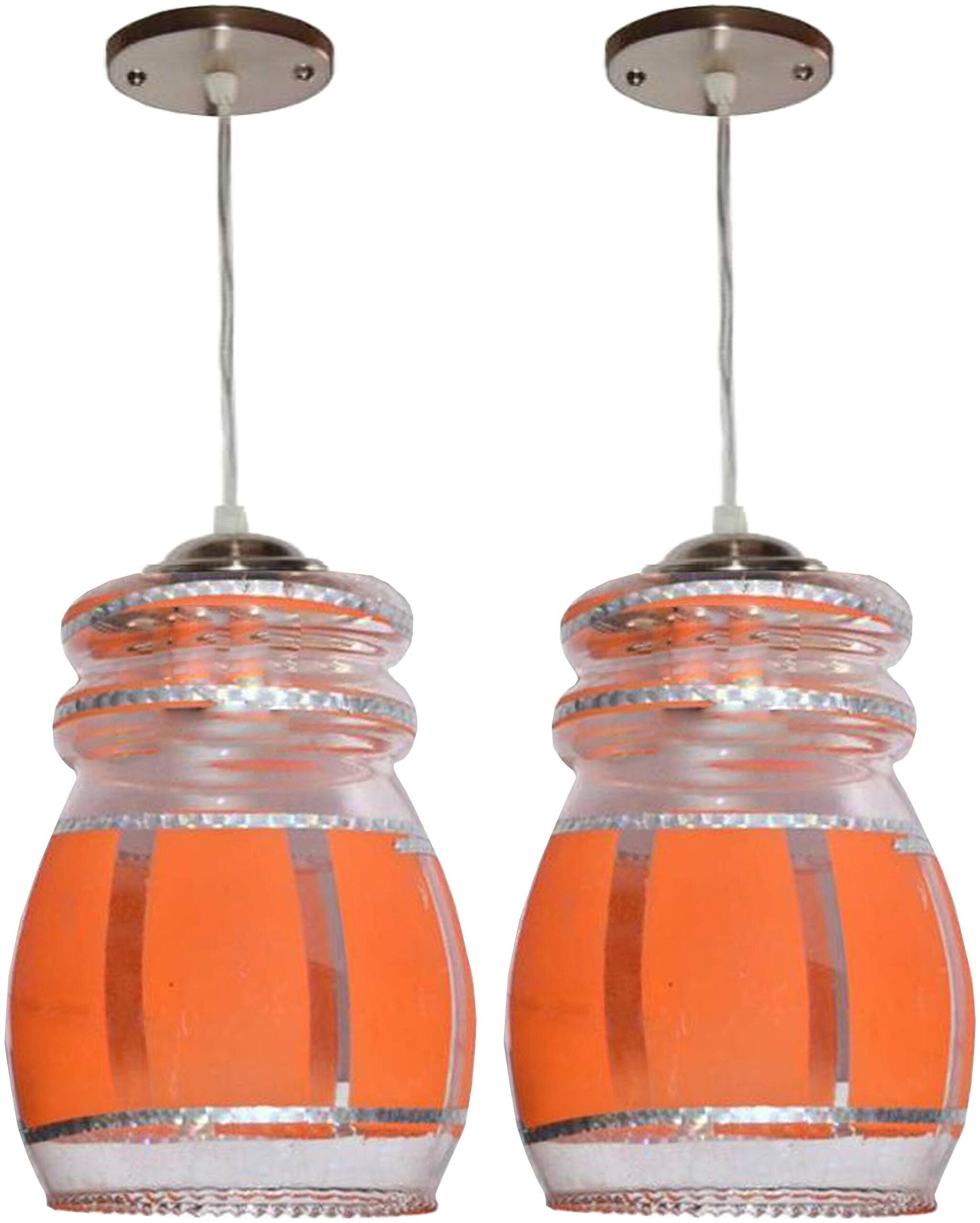 

Nogaiya Glass Hanging Lamps (Set of 2)