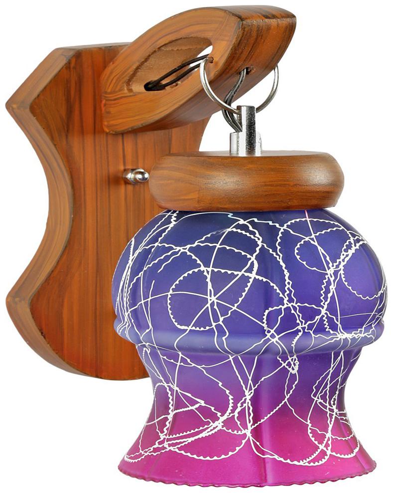 

Nogaiya New Decorative Glass Wall Lamp With Wooden Fitting