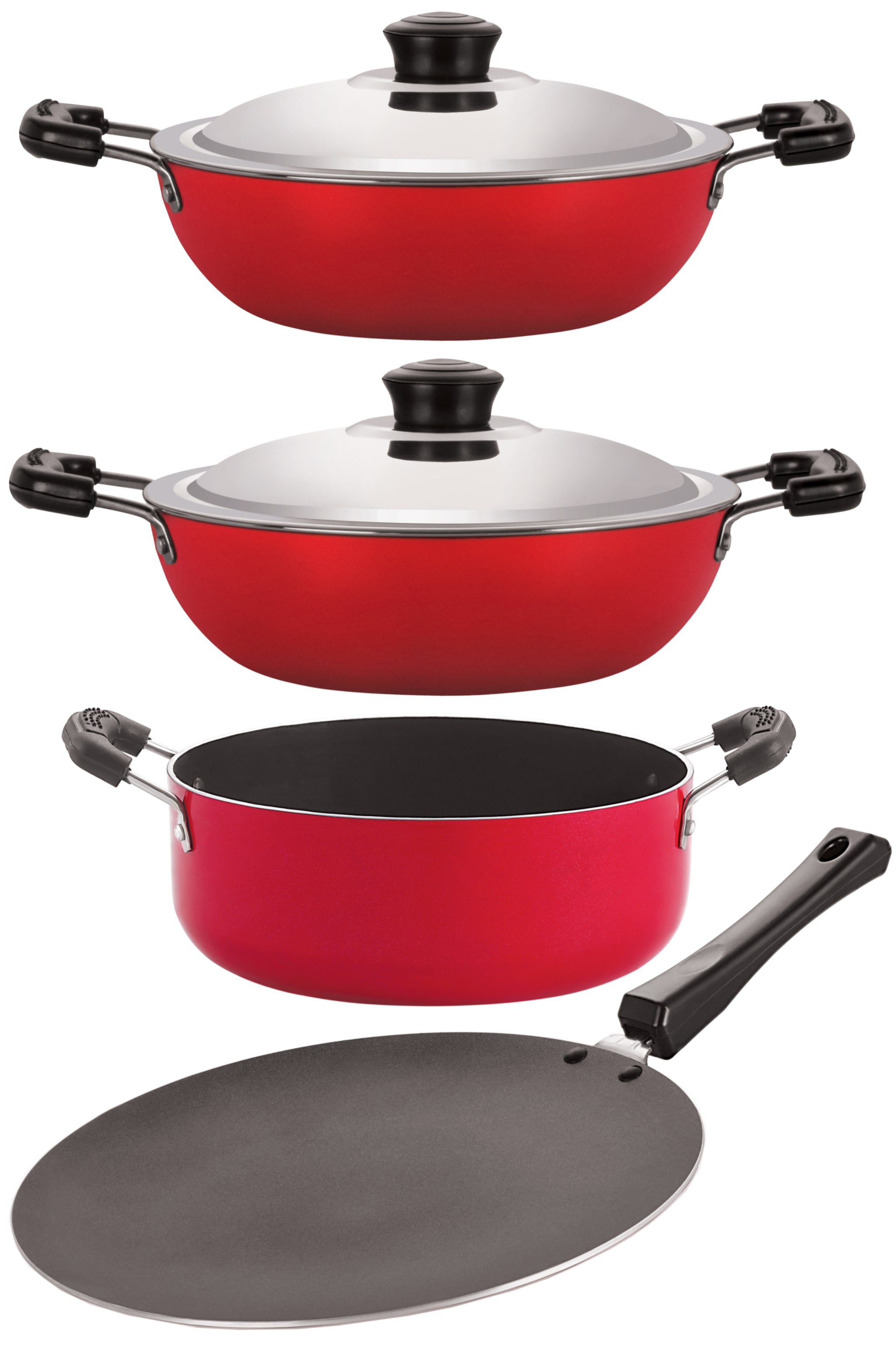 

Non-Stick Cookware Pots Pan Combo Set with Bakelite Handle