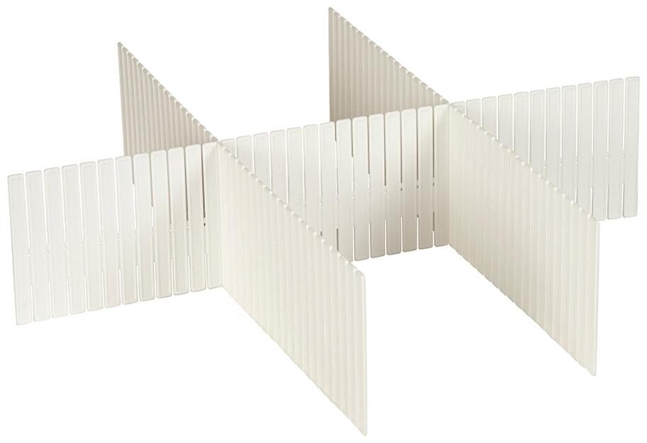 

Now Zen Adjustable Drawer Organiser Separators - 10Cm High - 3 Pack