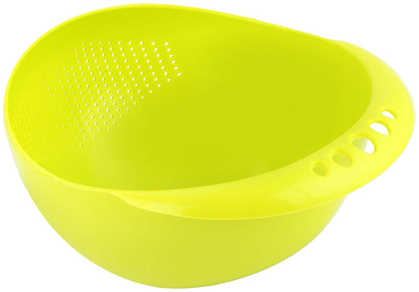 

Noworry Rice Pulses Fruits Vegetable Noodles Pasta Washing Bowl and Strainer Good Quality and Perfect Size for Storing and Straining (Pack of 3)