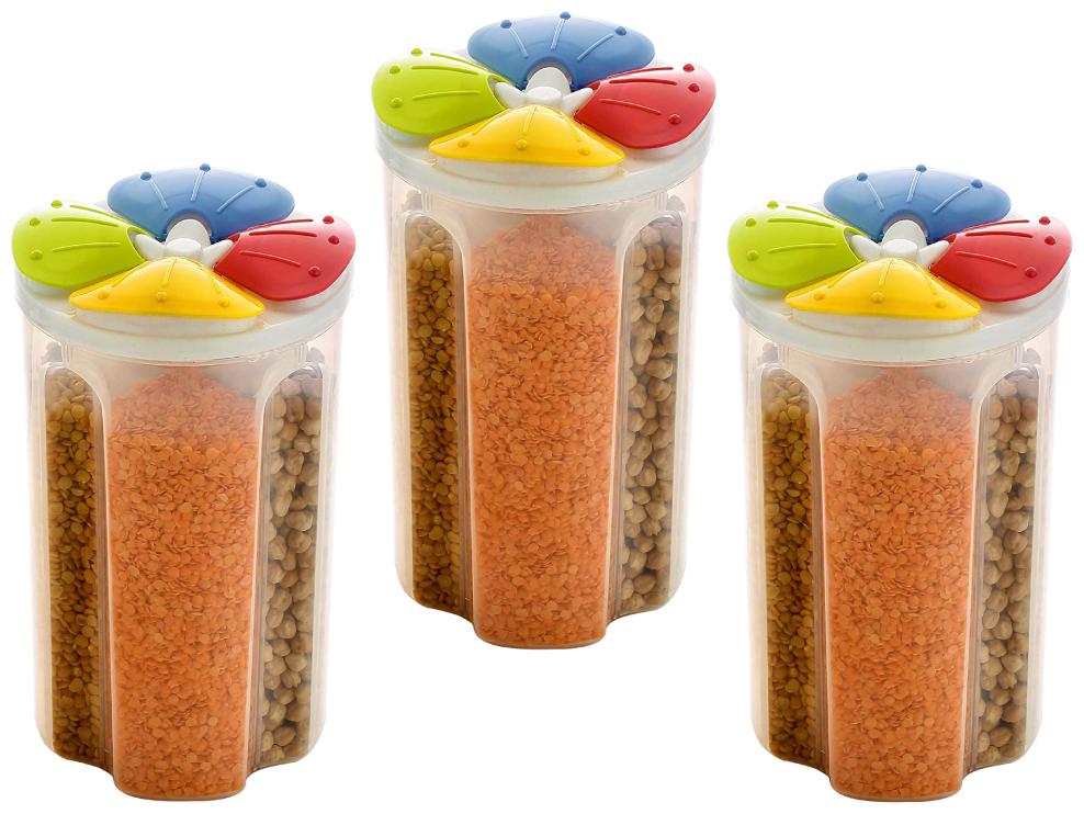 

Noymi 2000 ml Transparent Plastic Container Set - Set of 3