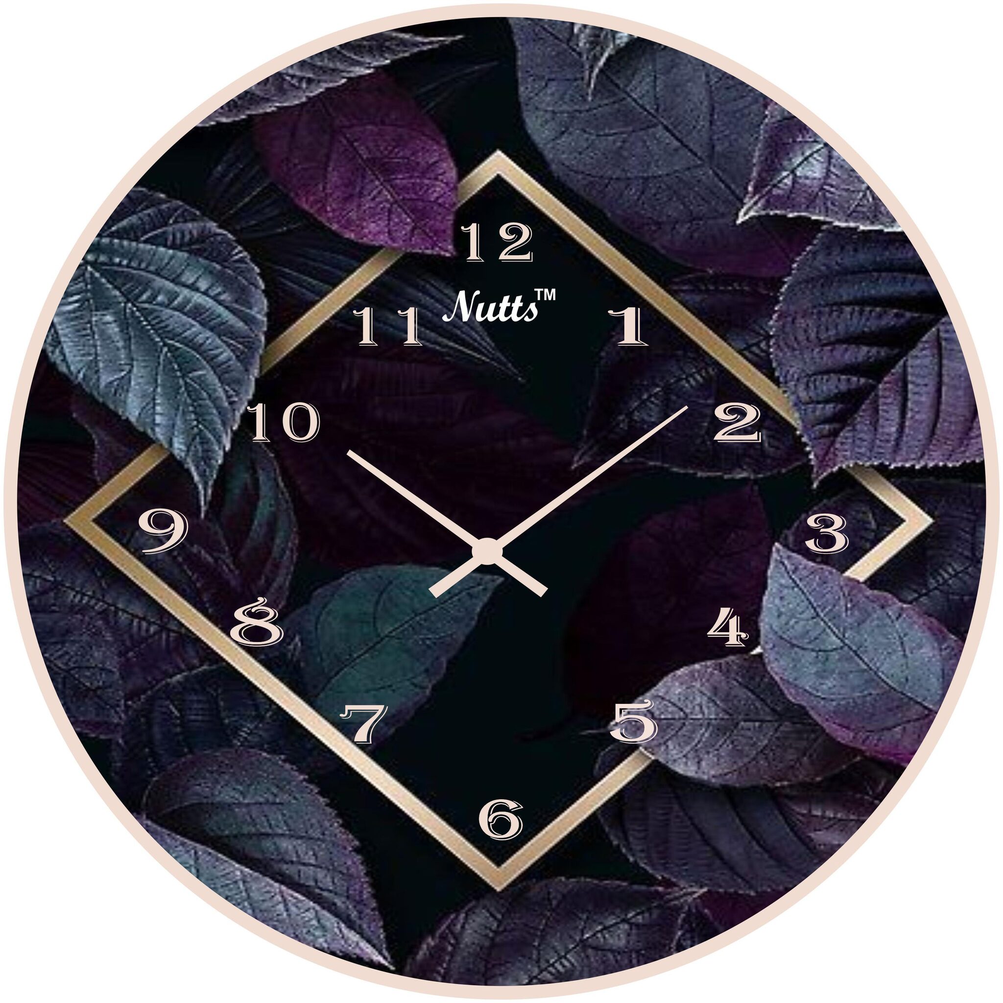 

Nutts Plastic Analog Wall clock ( Set of 1 )