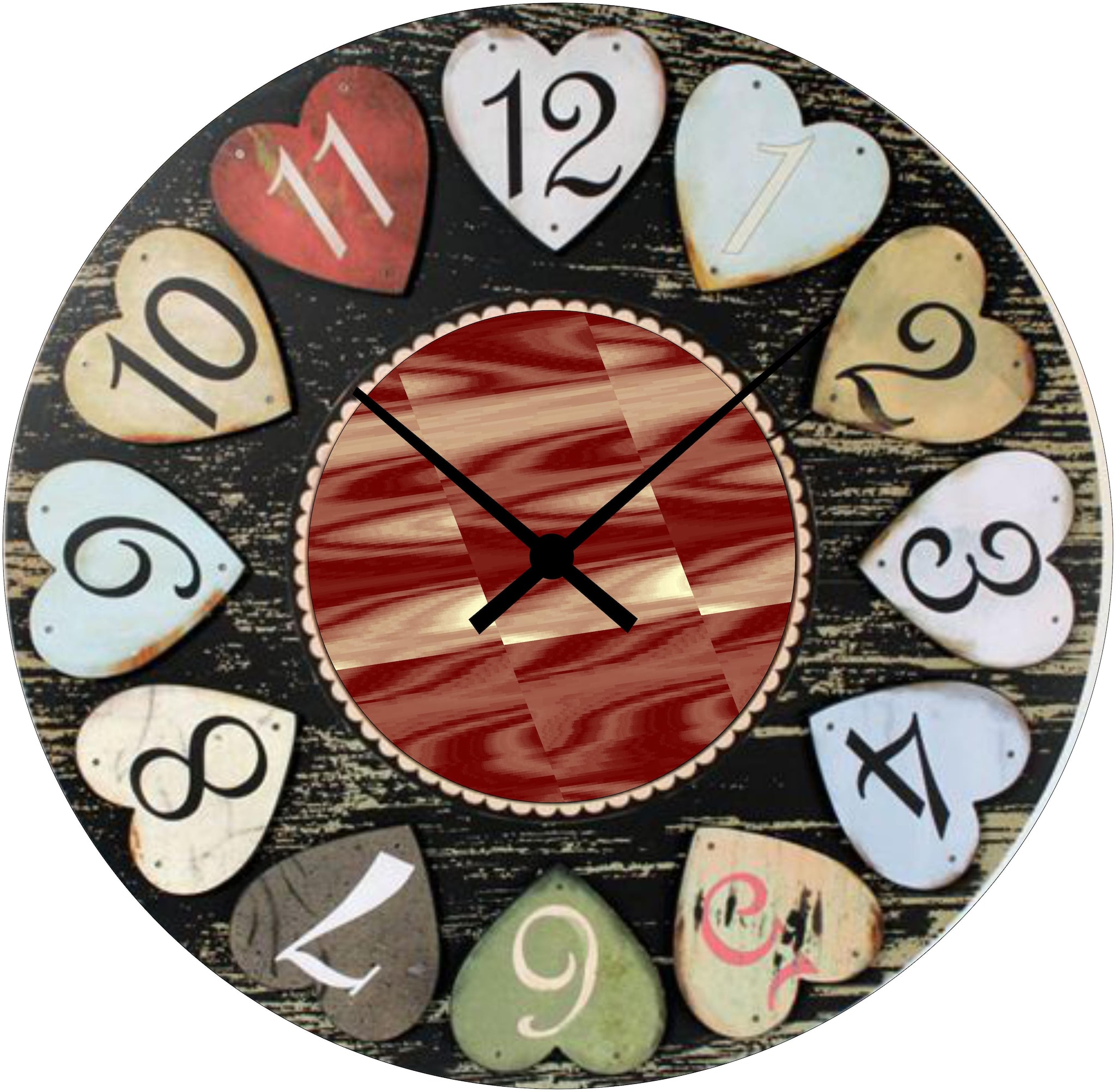 

Nutts Plastic Analog Wall clock ( Set of 1 )