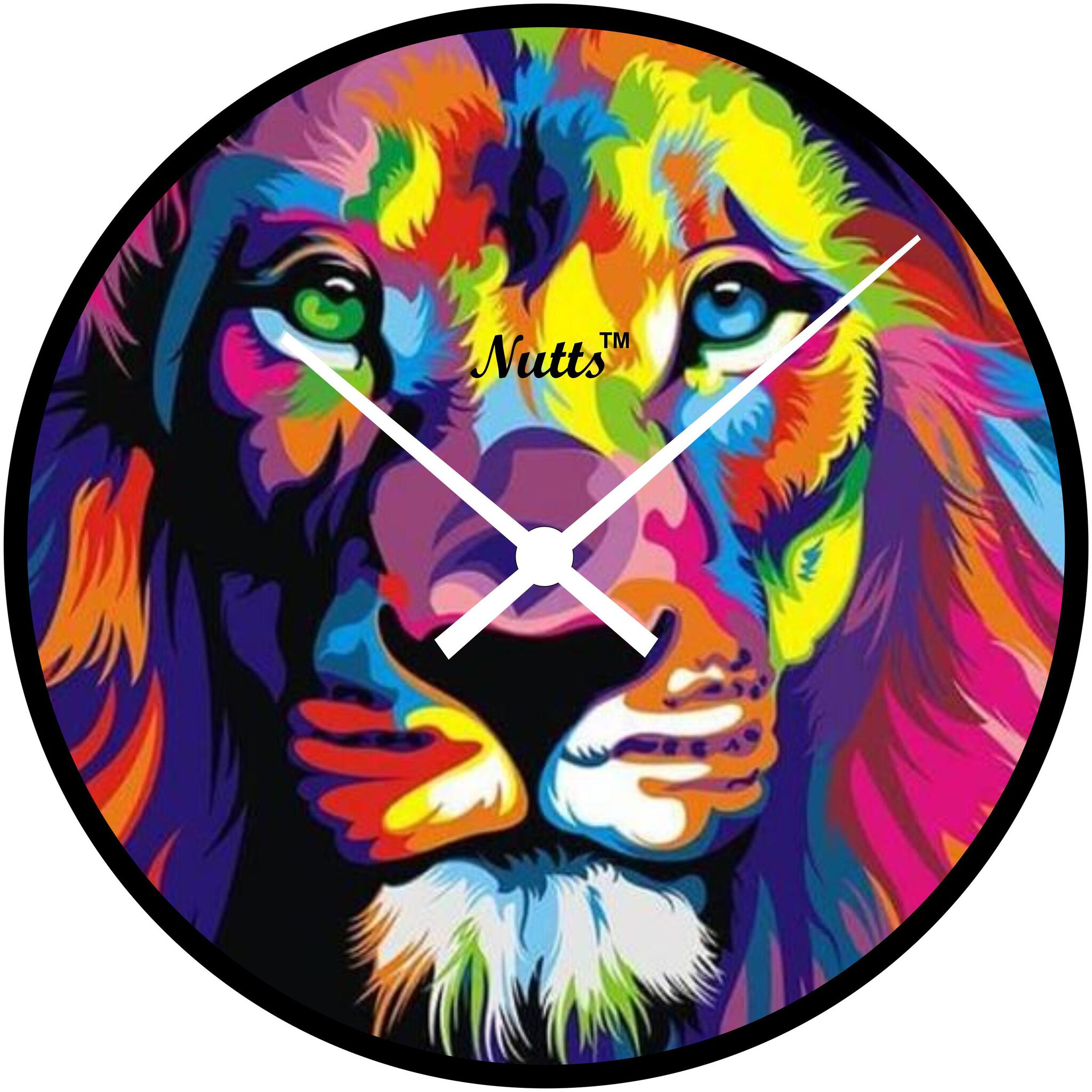 

Nutts Plastic Analog Wall clock ( Set of 1 )