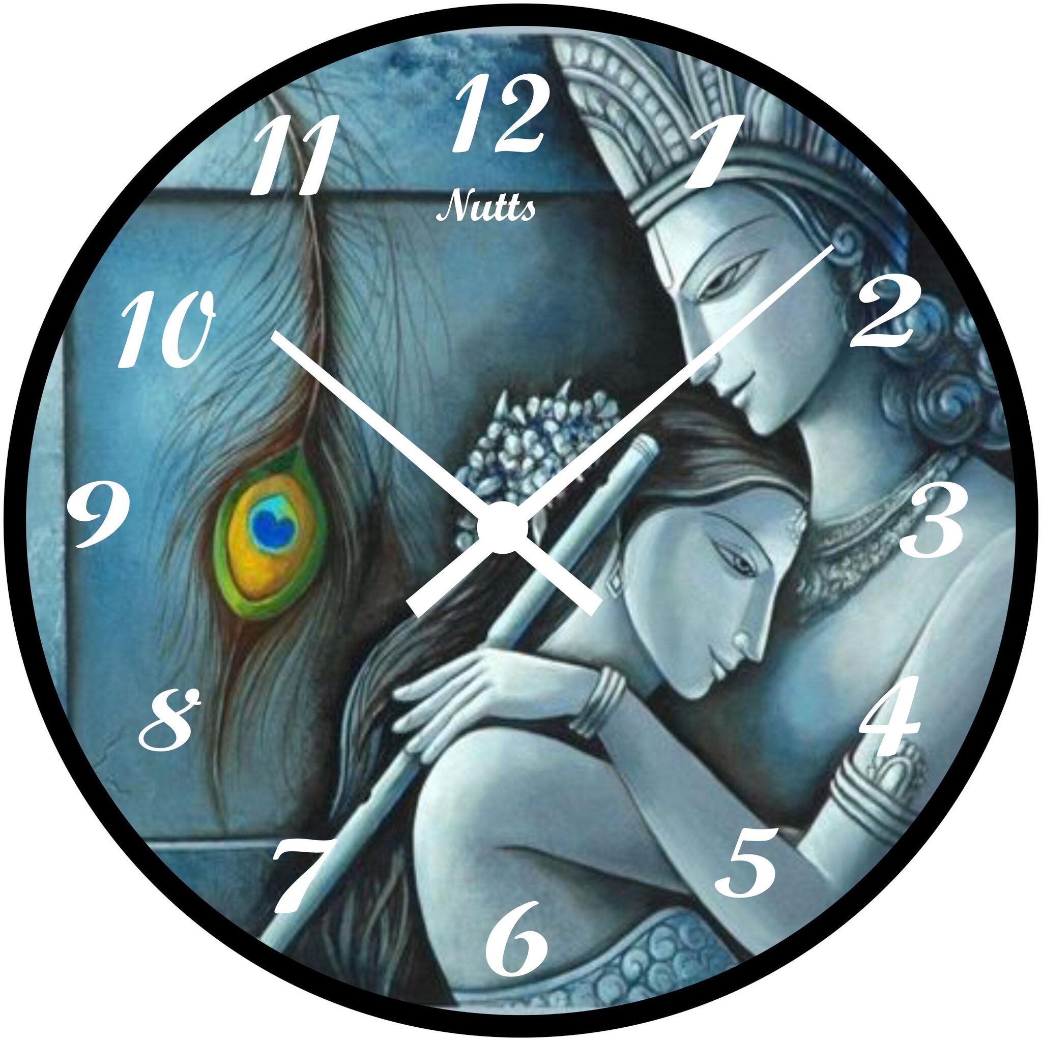 

Nutts Plastic Analog Wall clock ( Set of 1 )