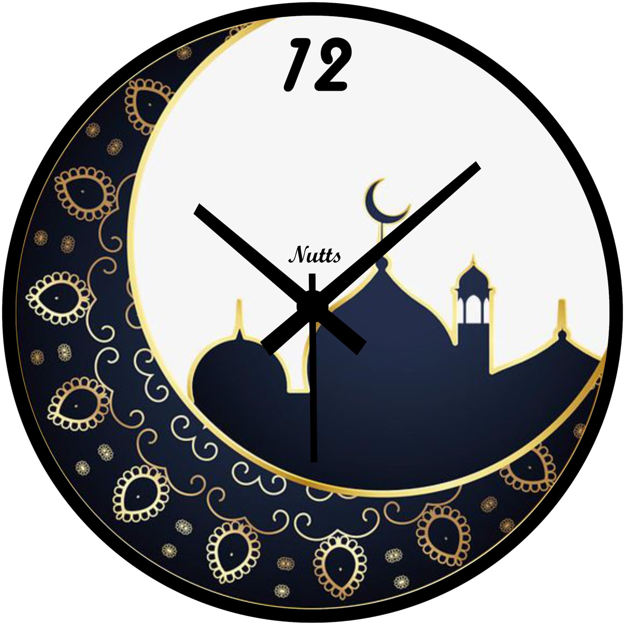 

Nutts Plastic Analog Wall clock ( Set of 1 )