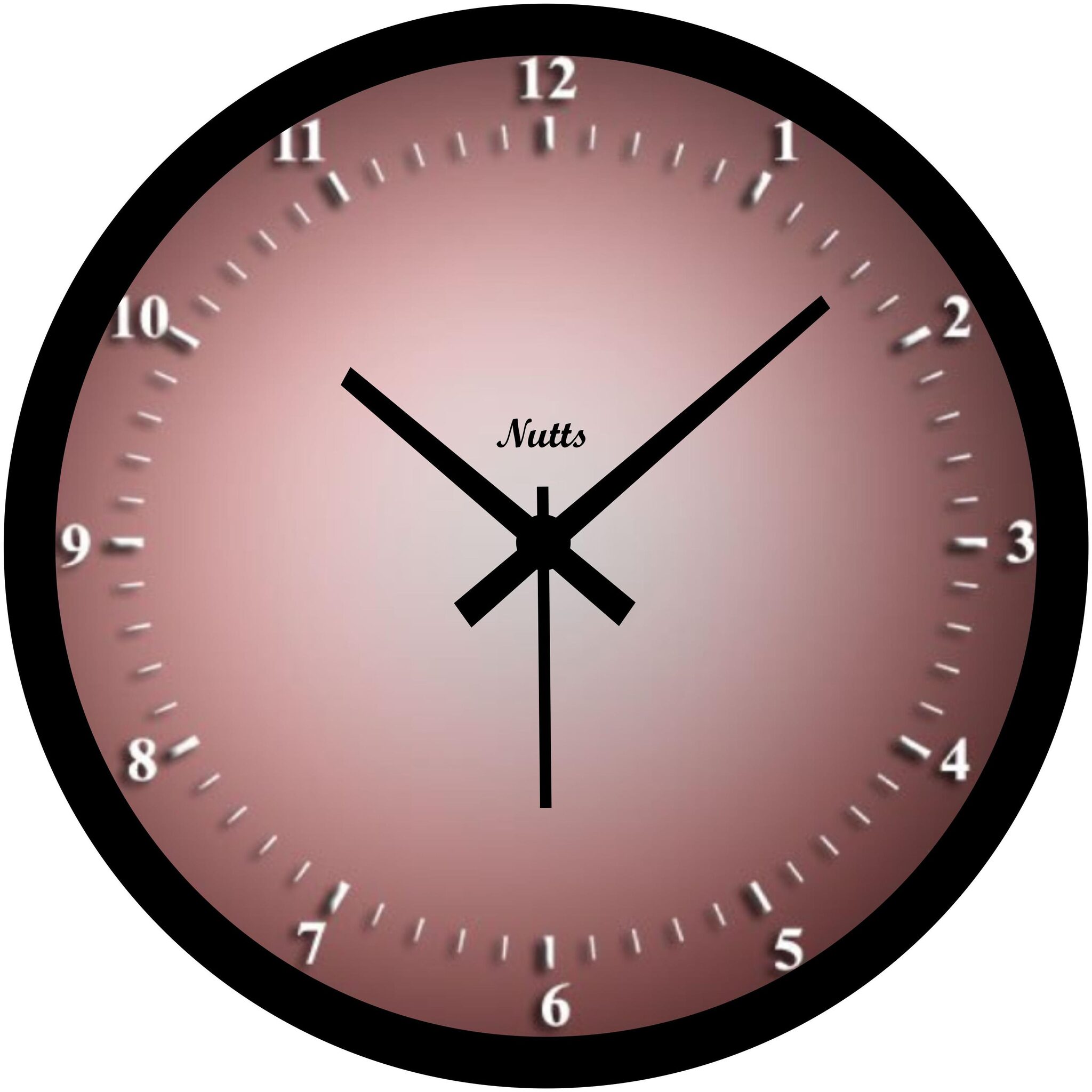 

Nutts Plastic Analog Wall clock ( Set of 1 )