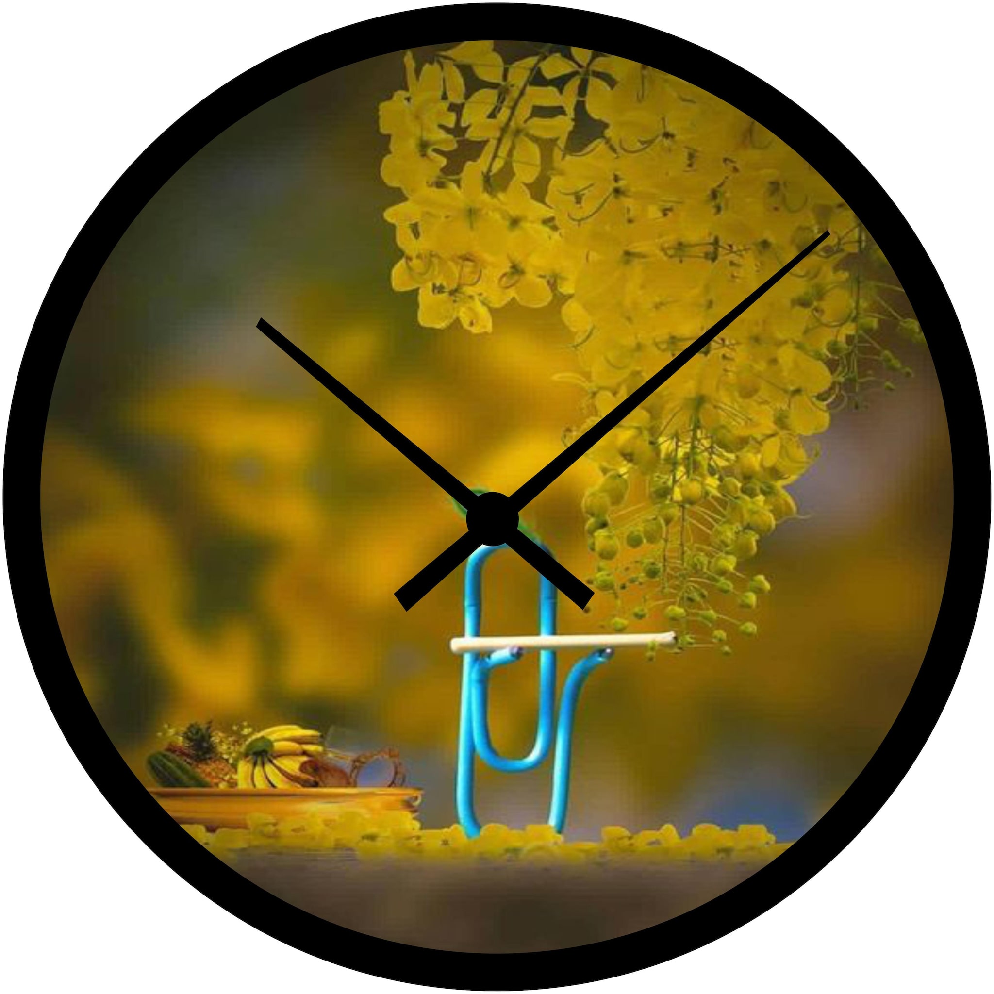 

Nutts Designer Mdf Wood Based wall clock for home living room Office