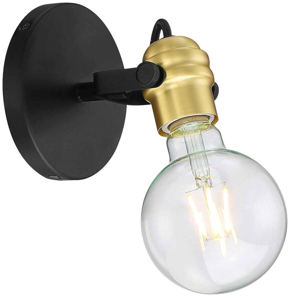 

Nuvo Lighting 60 6981 Mantra Bathroom Vanity Light Black and Brass Accents