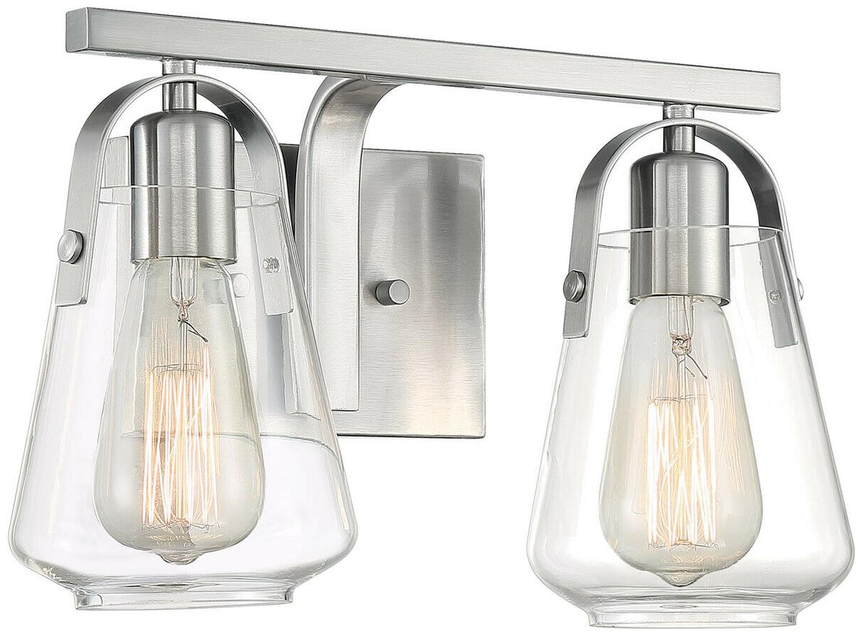 

Nuvo Lighting 60 7112 Skybridge Bathroom Vanity Light Brushed Nickel