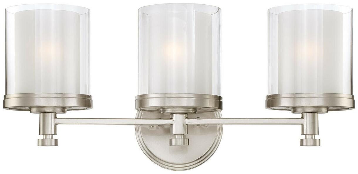 

Nuvo Lighting 60 4643 Decker Bathroom Vanity Light Brushed Nickel