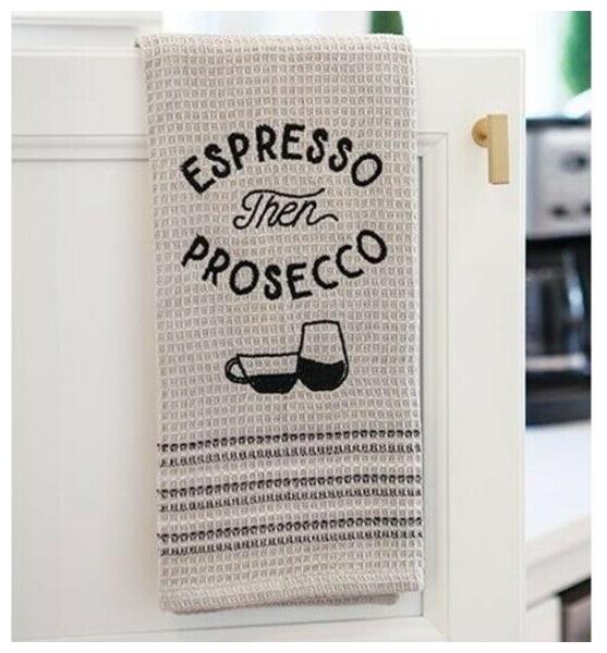 

NWT Espresso Prosecco Towel