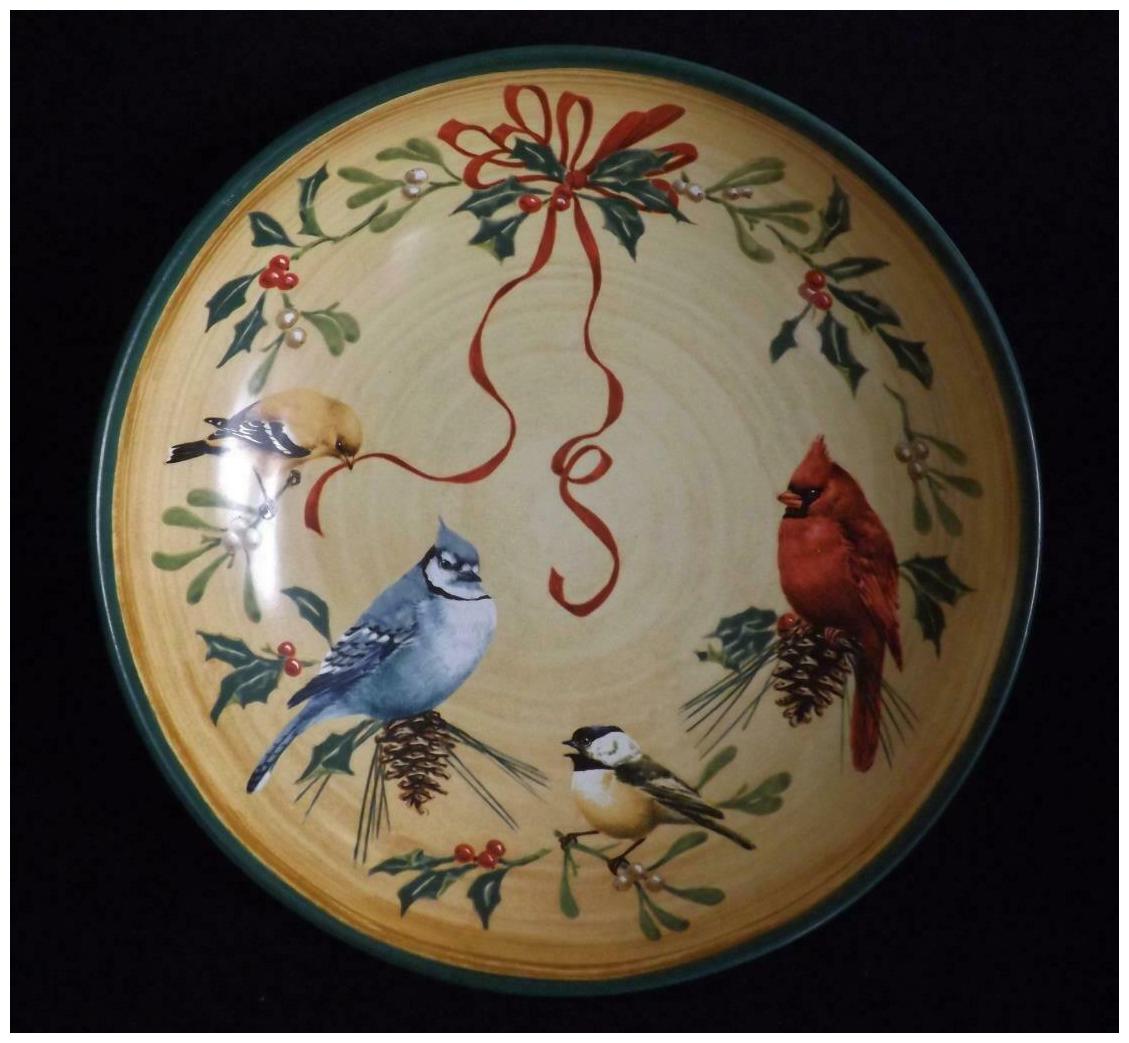 

NWT Lenox Winter Greetings Everyday Pasta Serving Bowl 14 5 Catherine McClung