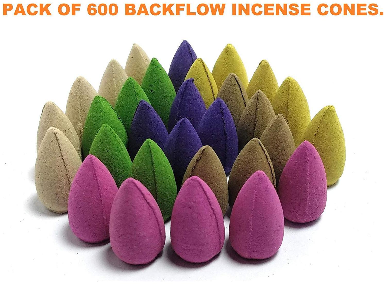 

Nyrwana Backflow Smoke Fragrant Cones Mix Incense (Multicolour) Pack of 30