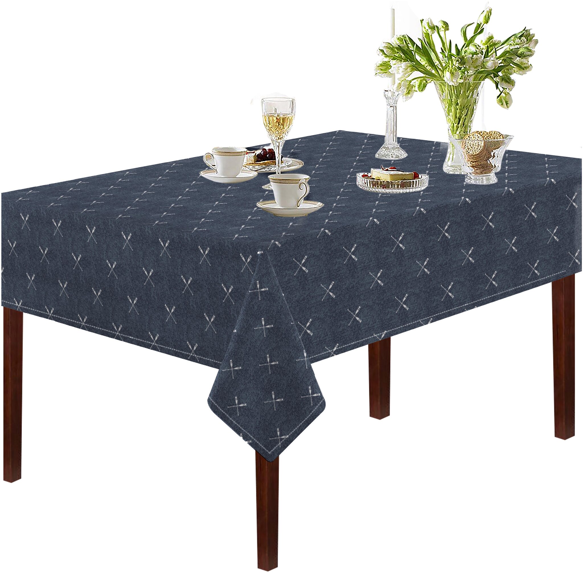 

Oasis Cotton Printed Table Cloth -2 Seater(Pack of 1)