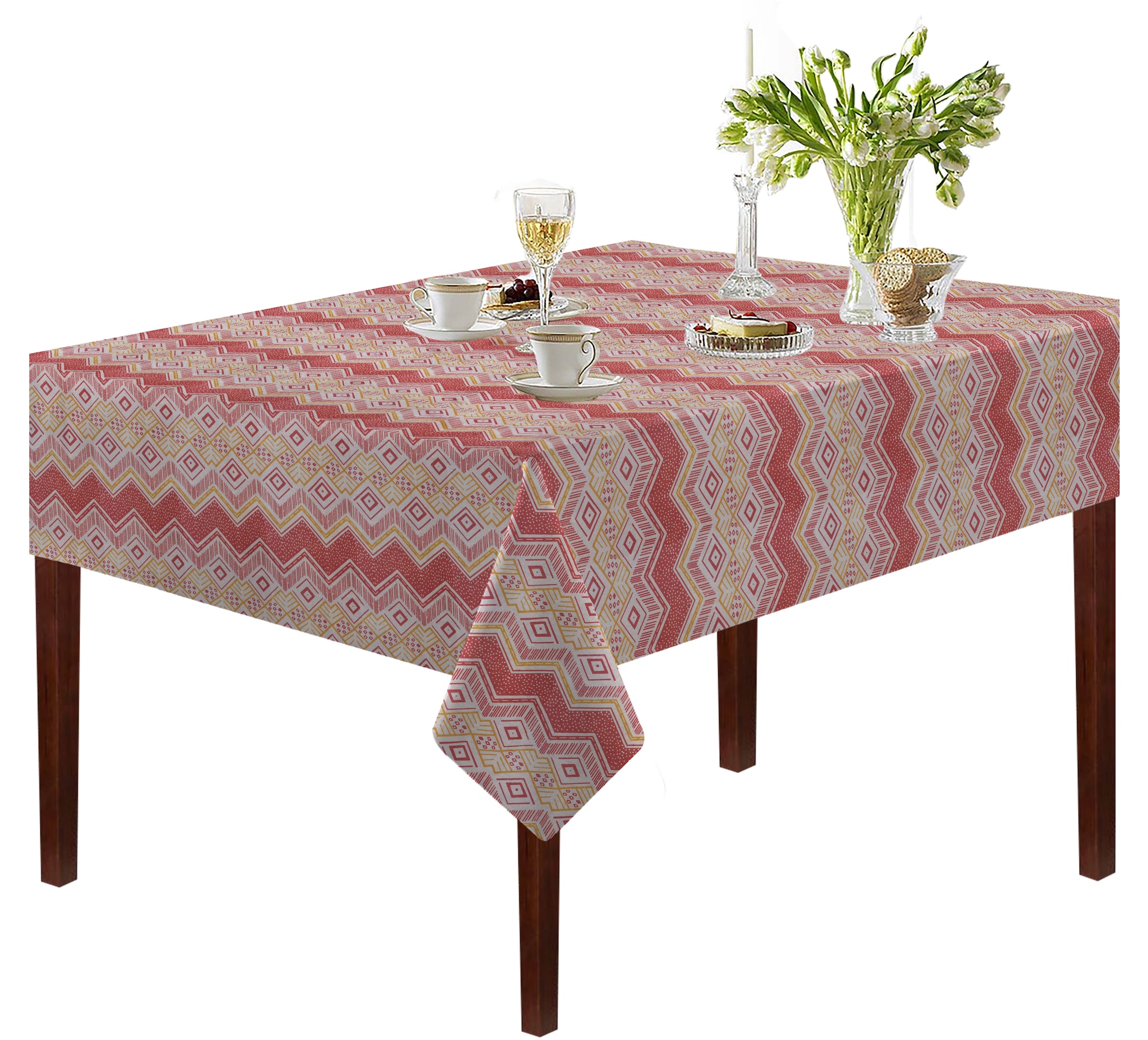 

Oasis Cotton Printed Table Cloth - 8 Seater(Pack of 1)