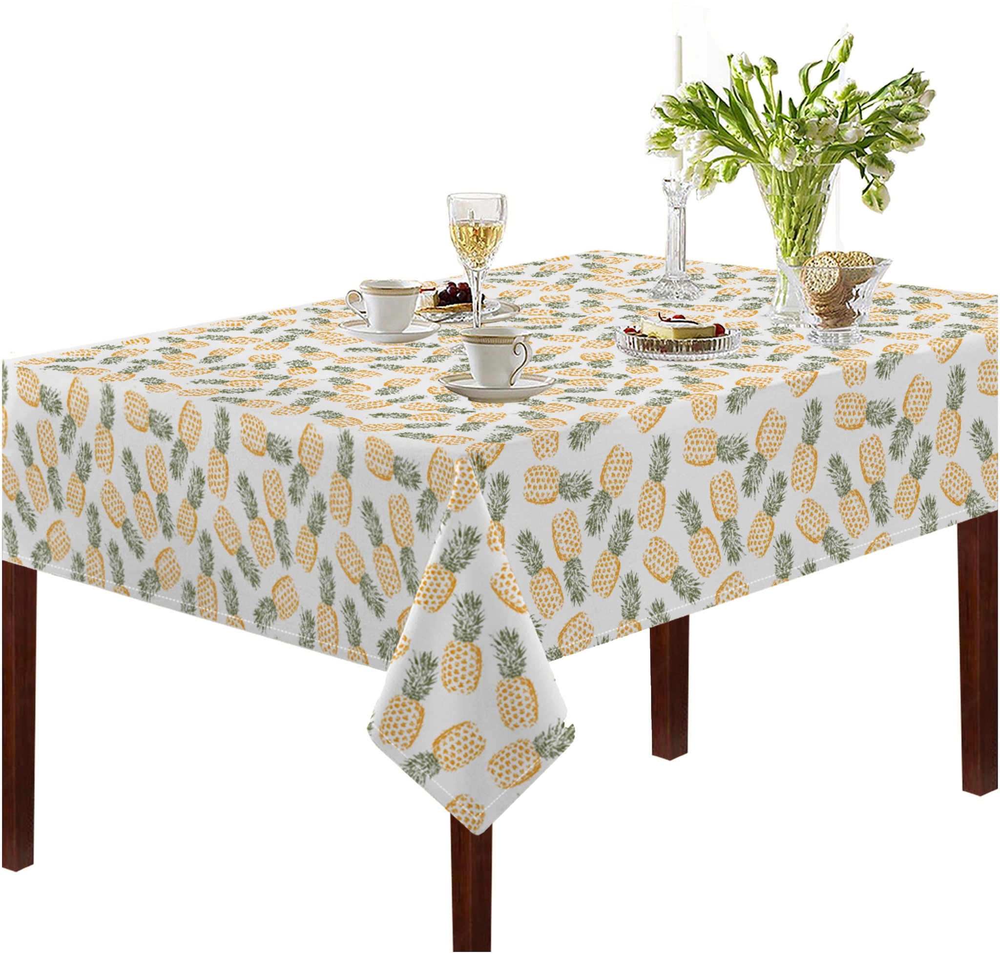

Oasis Cotton Printed Table Cloth -2 Seater(Pack of 1)