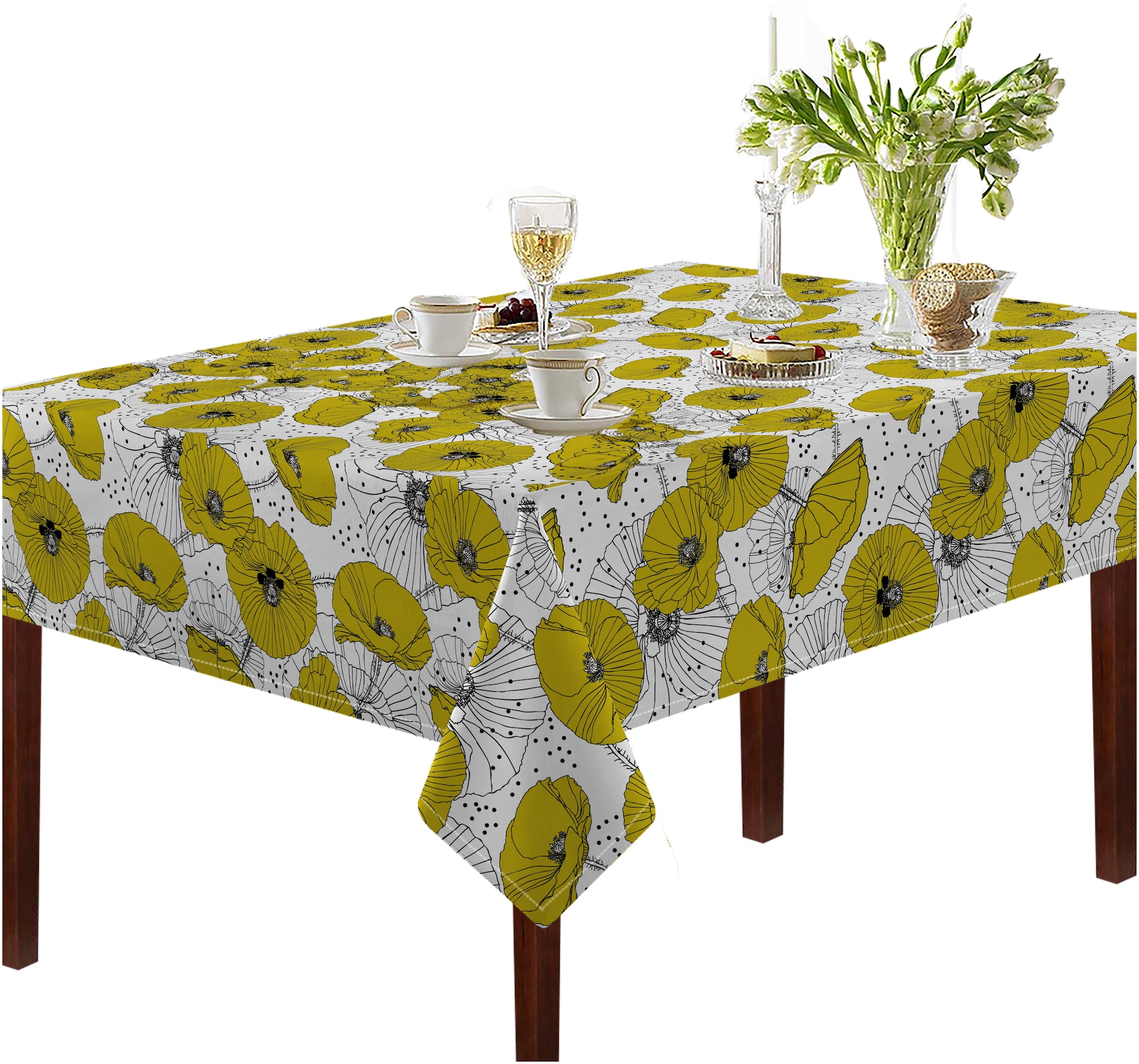 

Oasis Cotton Printed Table Cloth -2 Seater(Pack of 1)
