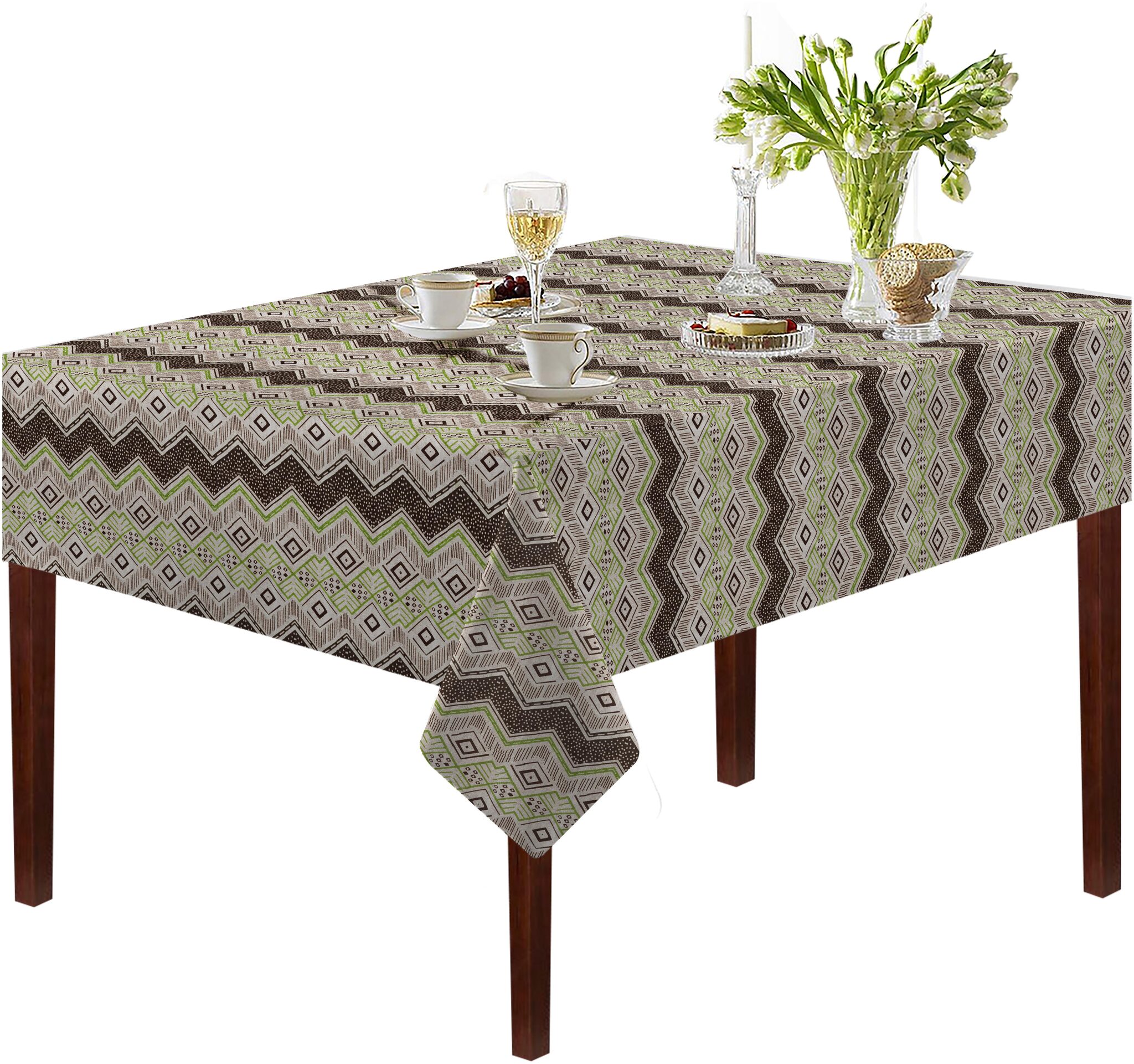 

Oasis Cotton Printed Table Cloth -2 Seater(Pack of 1)