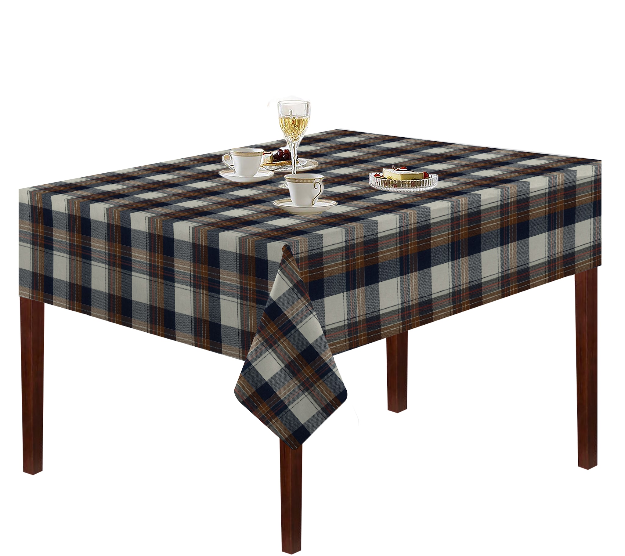 

Oasis Home Cotton YD Table Cloth-Checkered-4 Seater