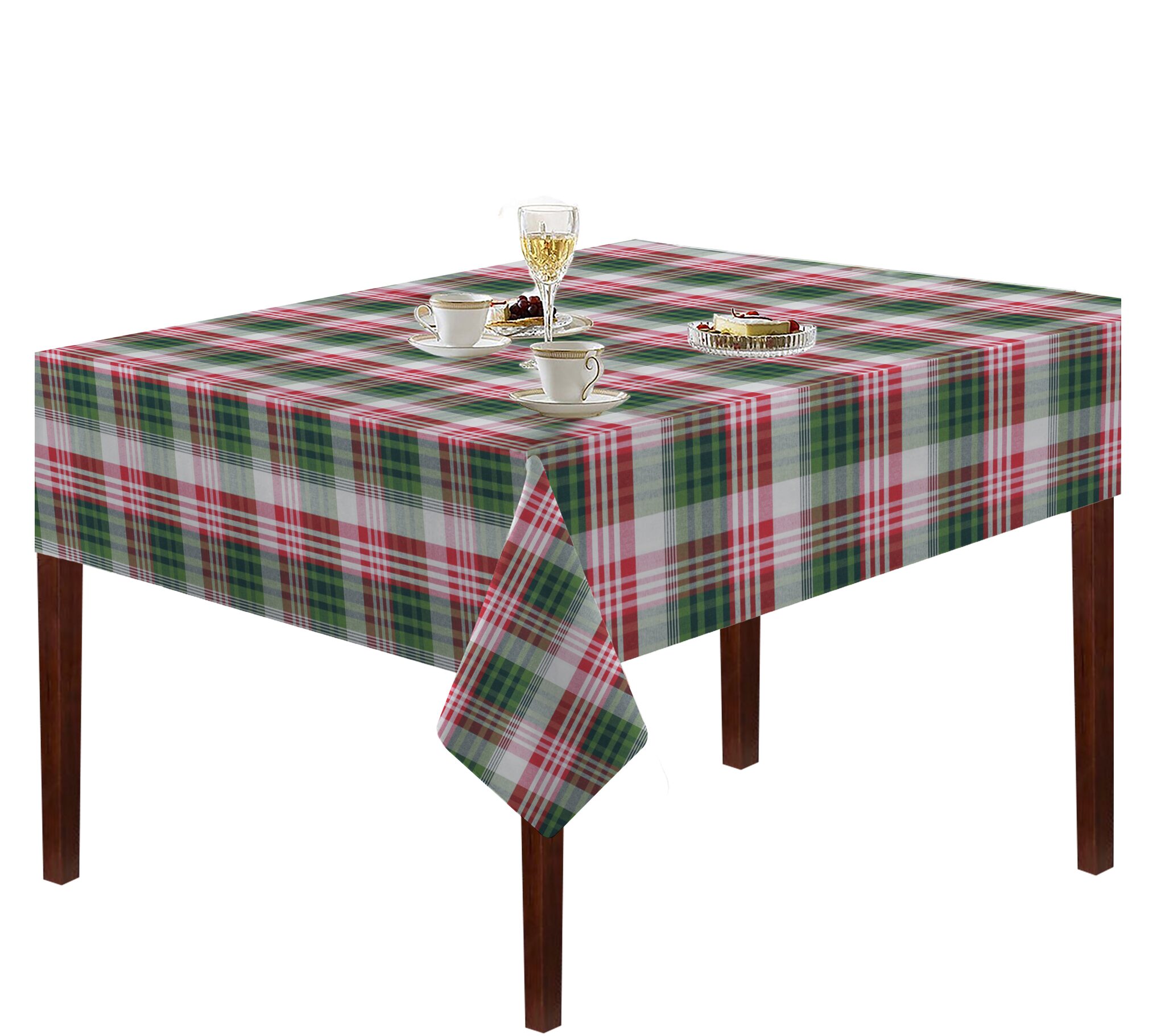 

Oasis Home Cotton YD Table Cloth-Checkered-6 Seater
