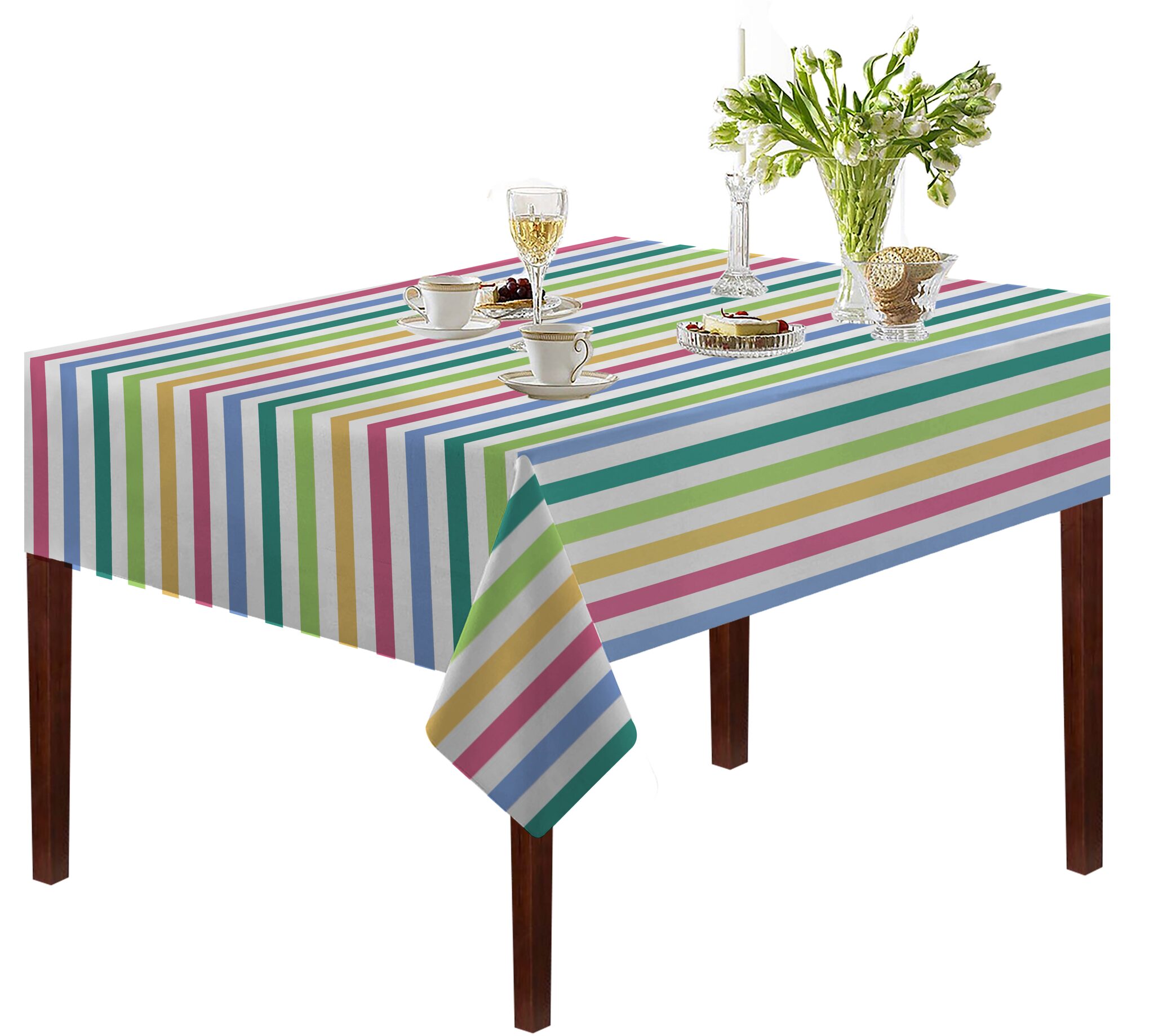 

Oasis Home Cotton YD Striped Table Cloth - 6 Seater