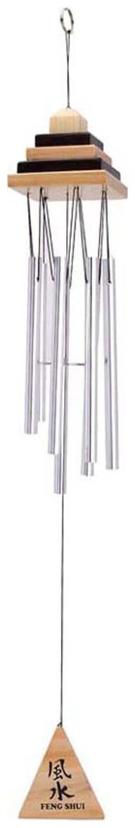 

Odishabazaar Feng Shui Pyramid Wind Chime 7 Rod Showpiece