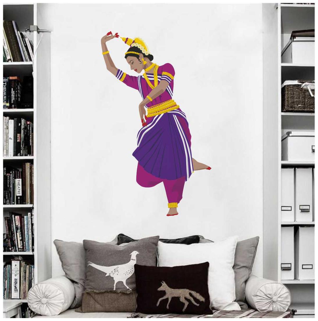 

Rawpockets Wall Stickers Odisi Dance Wall Decal Sticker
