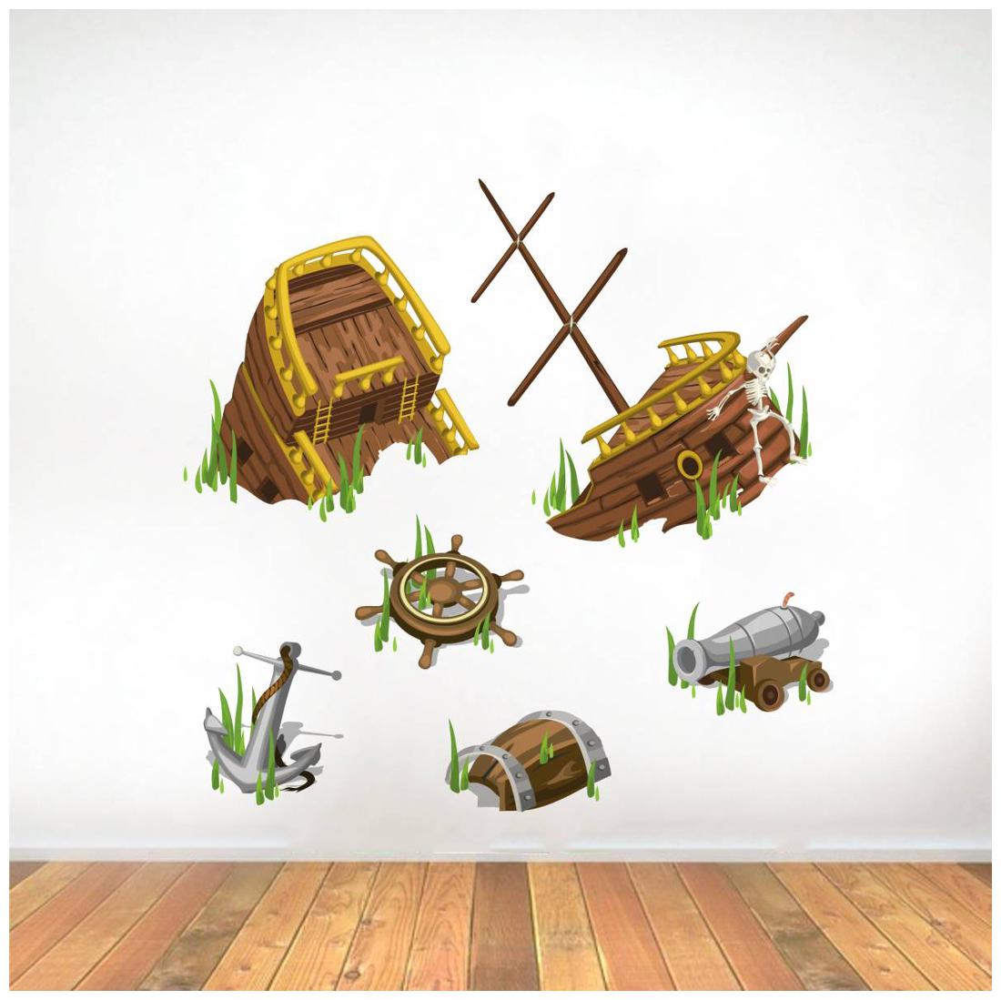 

Rawpockets Wall Stickers Old Broken Ship - Living Room