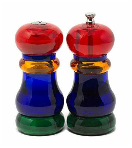 

Olde Thompson 5 5 Sunset Fiesta Colored Pepper Mill and Salt 1 Multi-colored
