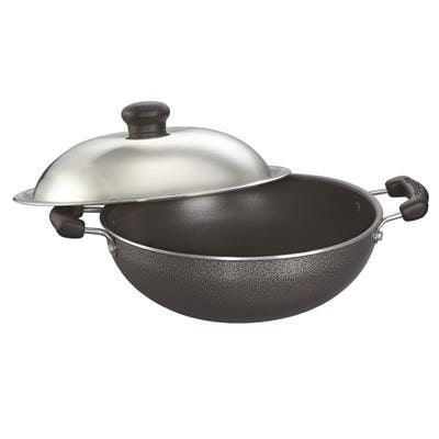 

Prestige Omega Select Plus Non-Stick Round Base kadhai with Lid 20cm