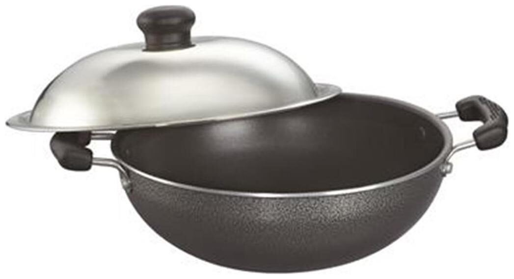 

Prestige Omega Select Plus Non-Stick Round Base kadhai with Lid 25cm